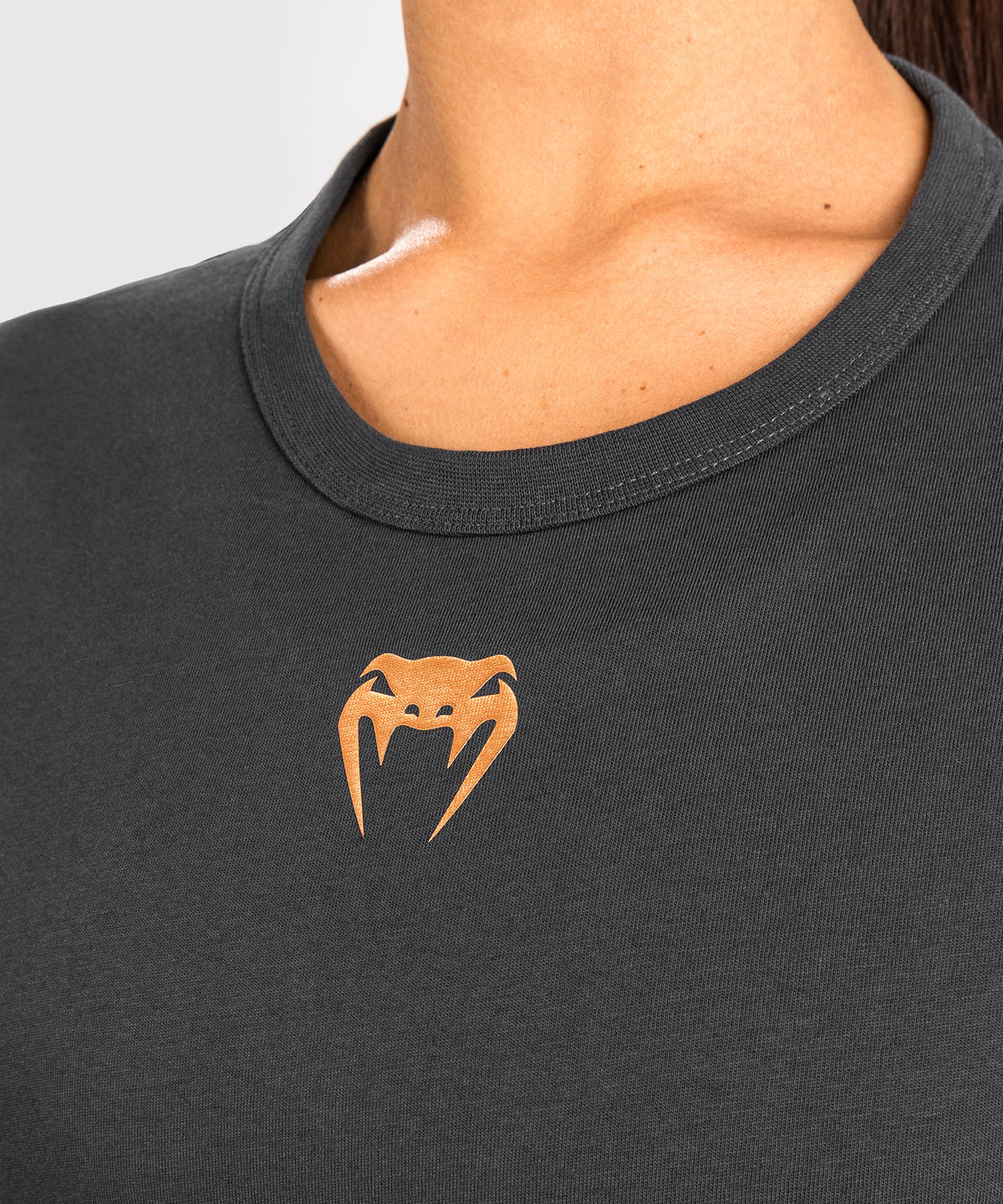 UFC Adrenaline By Venum Fight Week Camiseta de Algodón de Manga Corta para Mujer - Gris Antracita