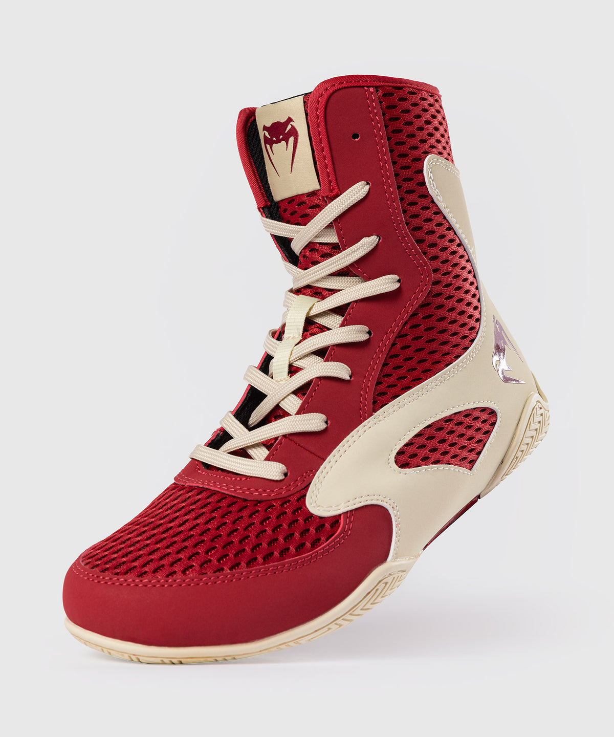 Venum Contender Boxing Shoes - Ruby Red/ Ivory