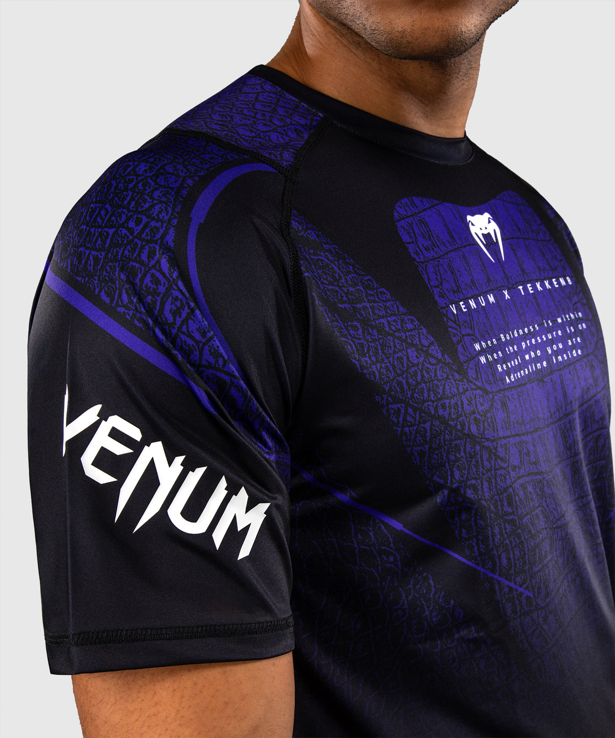 Venum x TEKKEN 8 Maglietta Dry Tech - Kazuya - Nero/Viola