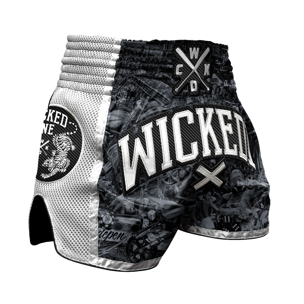 Wicked One Born to Resist Pantalones de Muay Thai