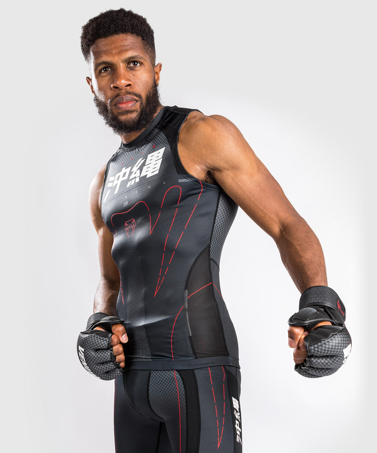 Venum Okinawa 3.0 Rashguard - Ärmellos - Schwarz/Rot