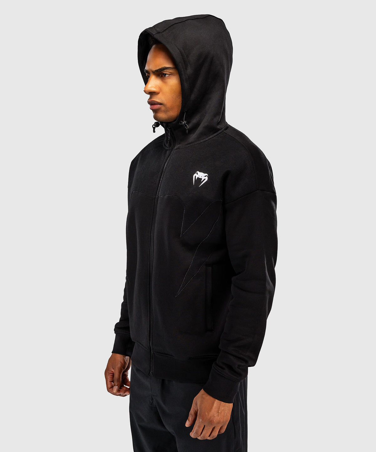 Venum Attack Fleece & Weave Track Jacket - Black