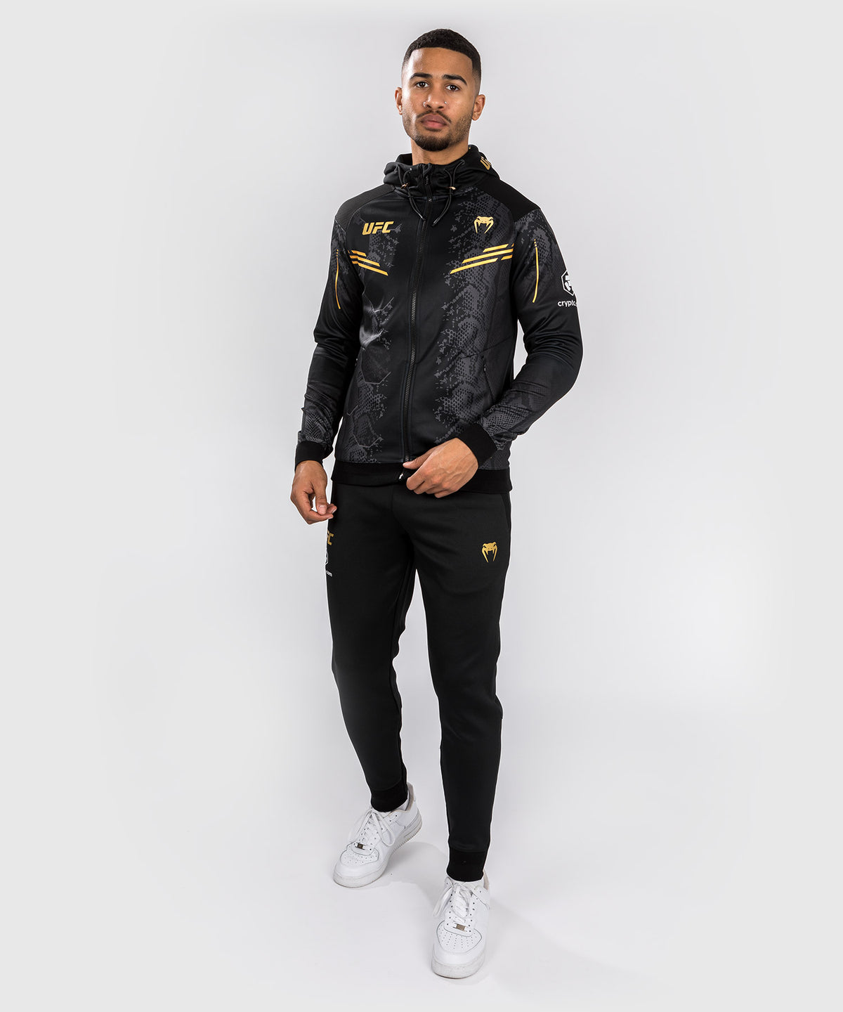 Veste à capuche Walkout pour Hommes UFC Adrenaline by Venum Authentic Fight Night - Champion