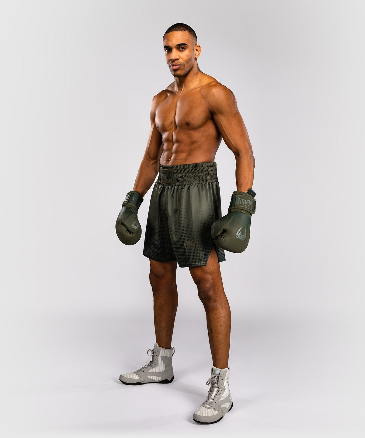 Venum Stealth Short de Boxeo – Caqui/Verde Oscuro
