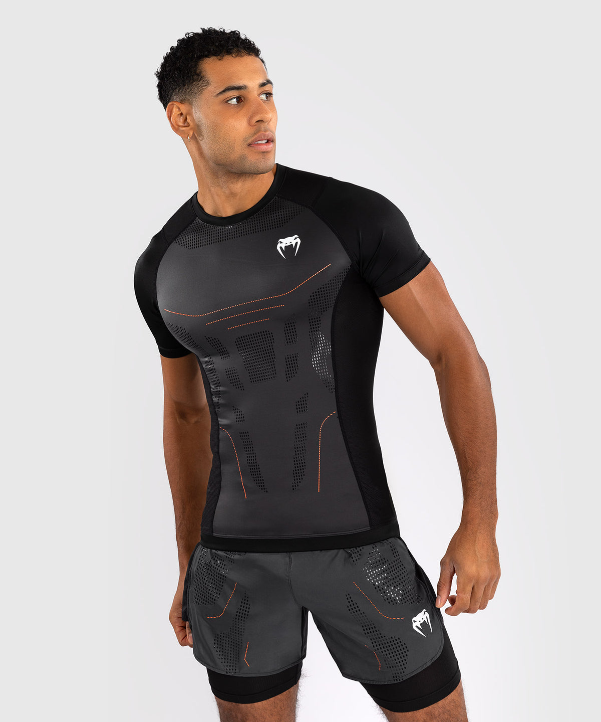 Venum Technical 3.0 Camiseta de Manga Corta Rashguard - Grafito