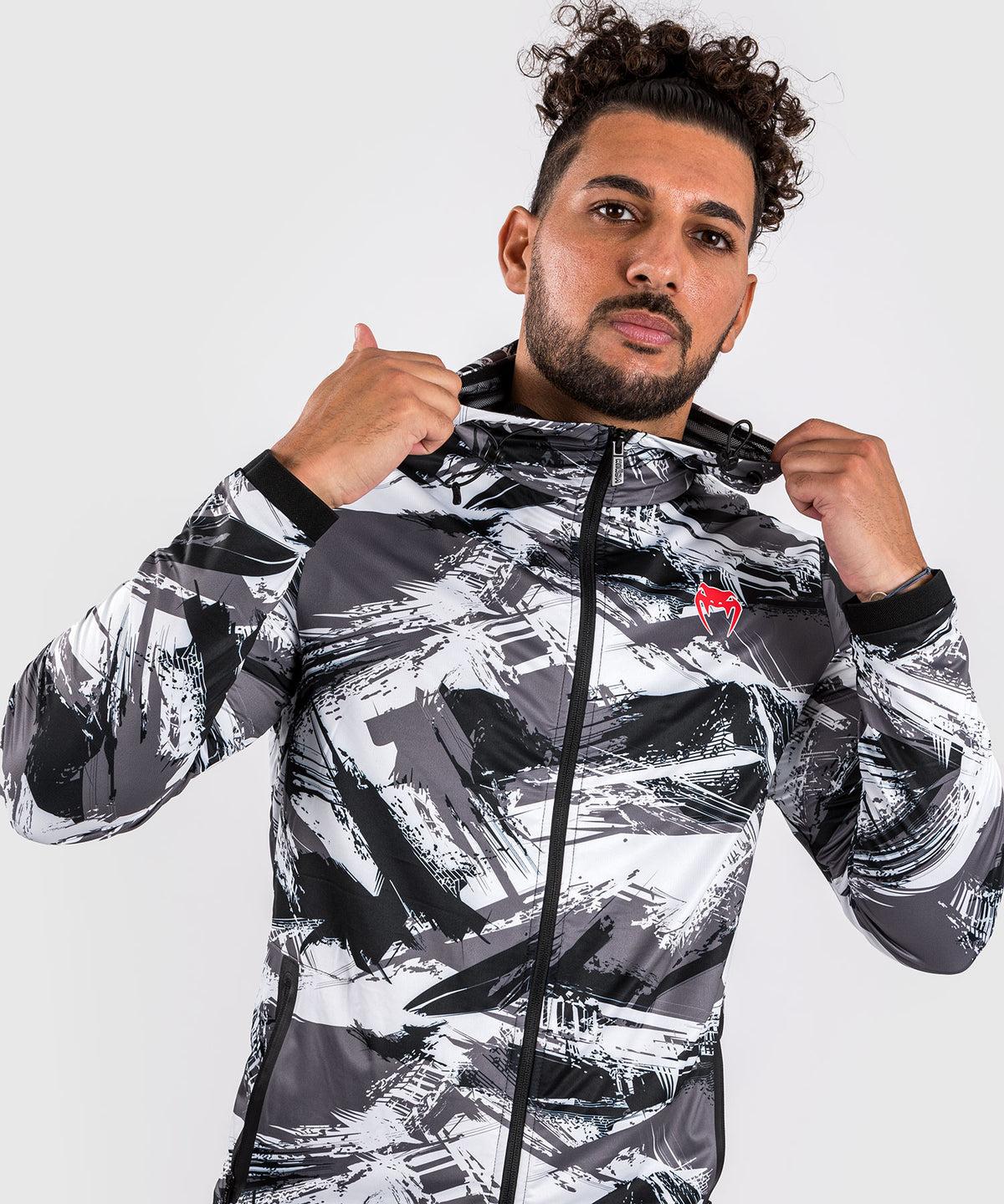 Sweat à capuche Venum Electron 3.0 - Gris/Rouge