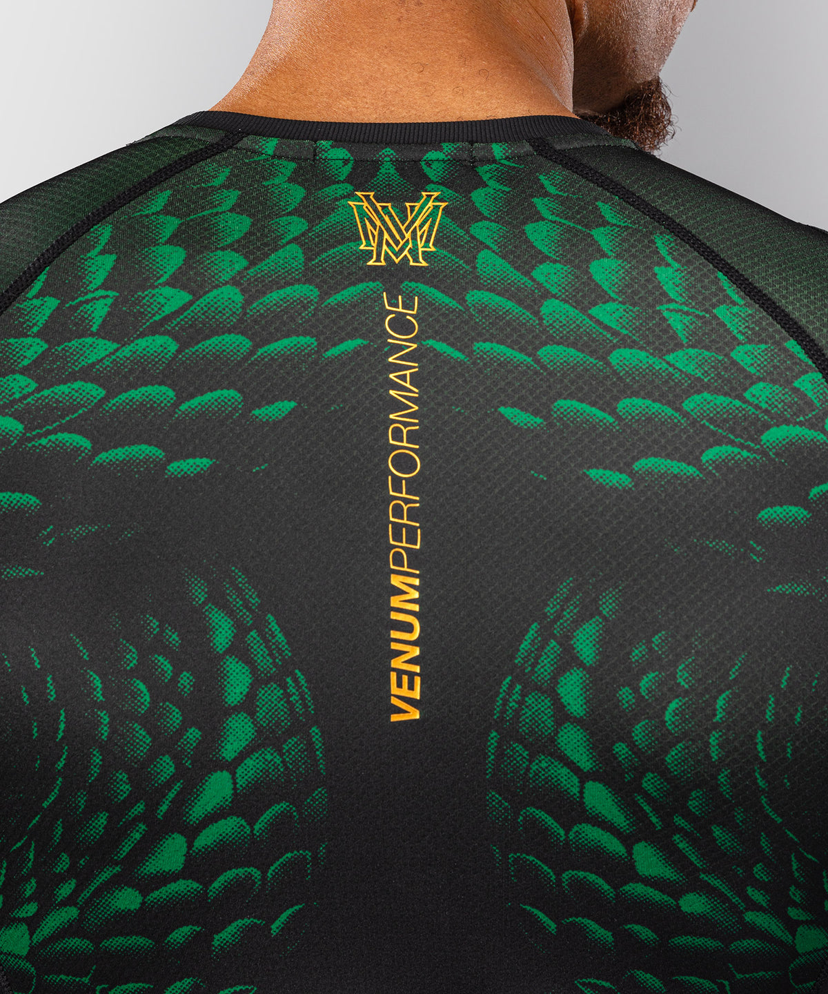 Venum Matupa Langarm Rashguard - Schwarz/Grün/Gold