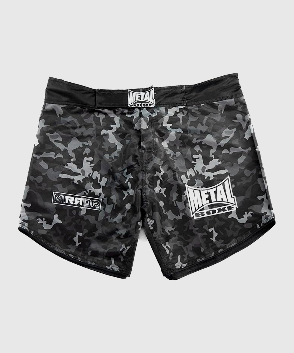 Metal Boxe Combat Metal Mirror Fightshorts - Negro/Camo