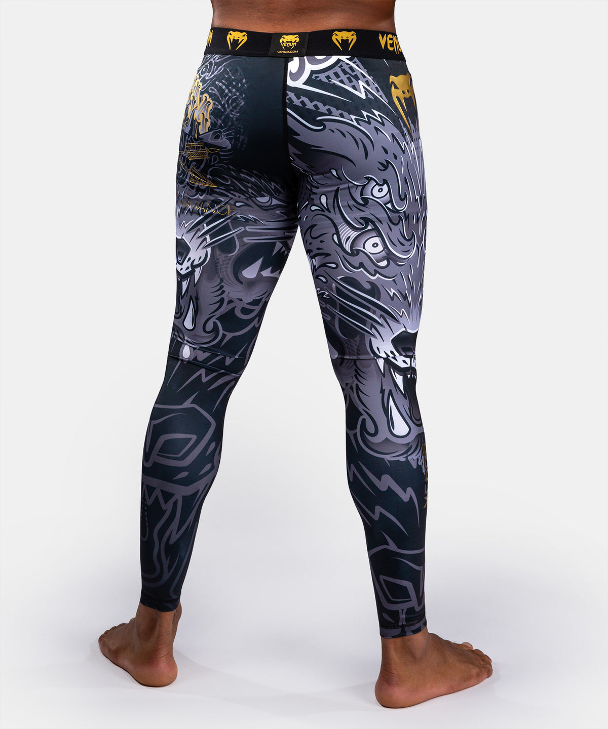 Venum Wolf Atak Spats – Nero/Grigio