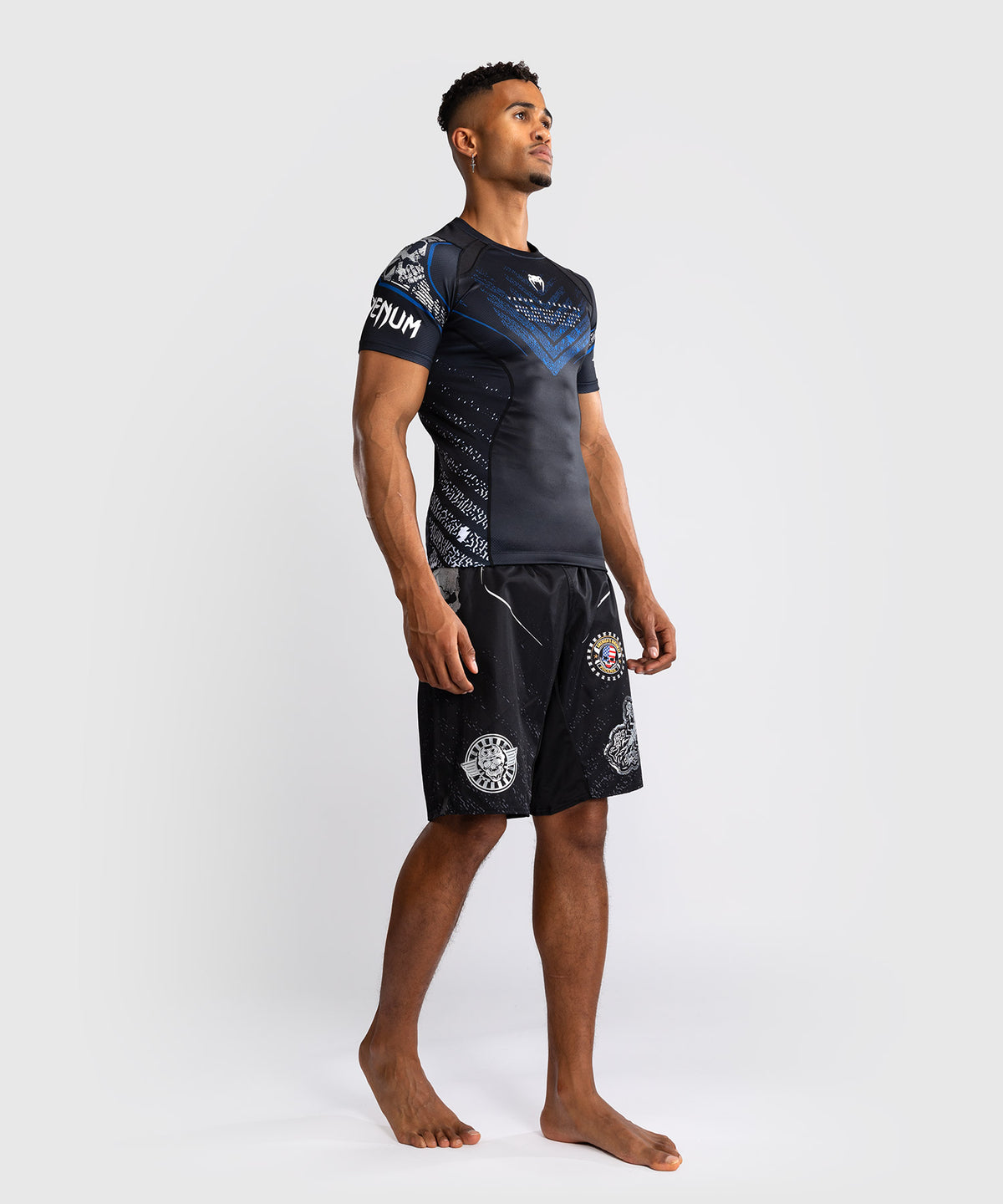 Venum x TEKKEN 8 - Paul Phoenix Rashguard a maniche Corte - Nero/Blu