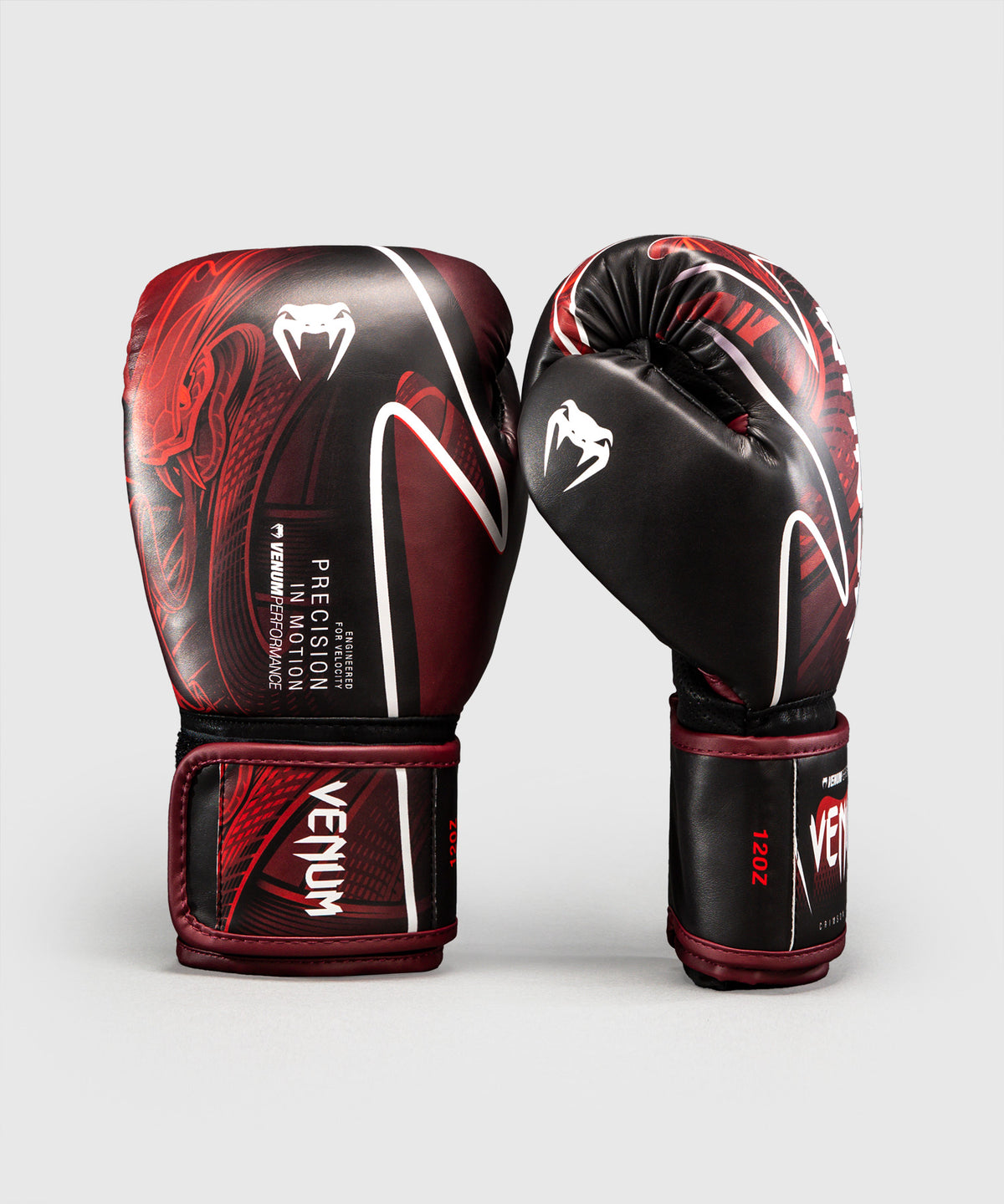 Venum Crimson Viper 2.0 Impact Boxing Gloves - Black/Red