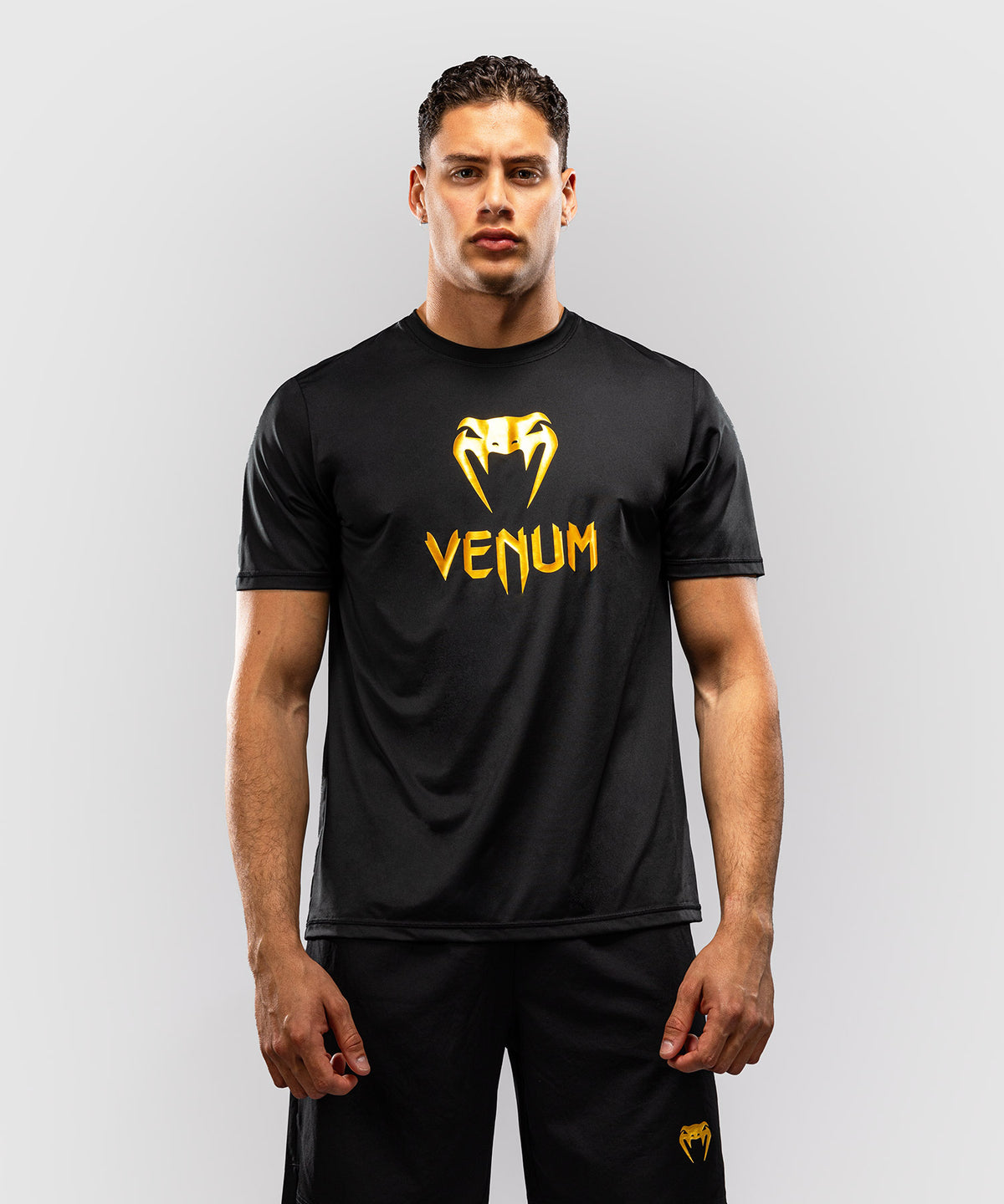 Venum Classic T-shirt Dry Tech - Nero/Oro