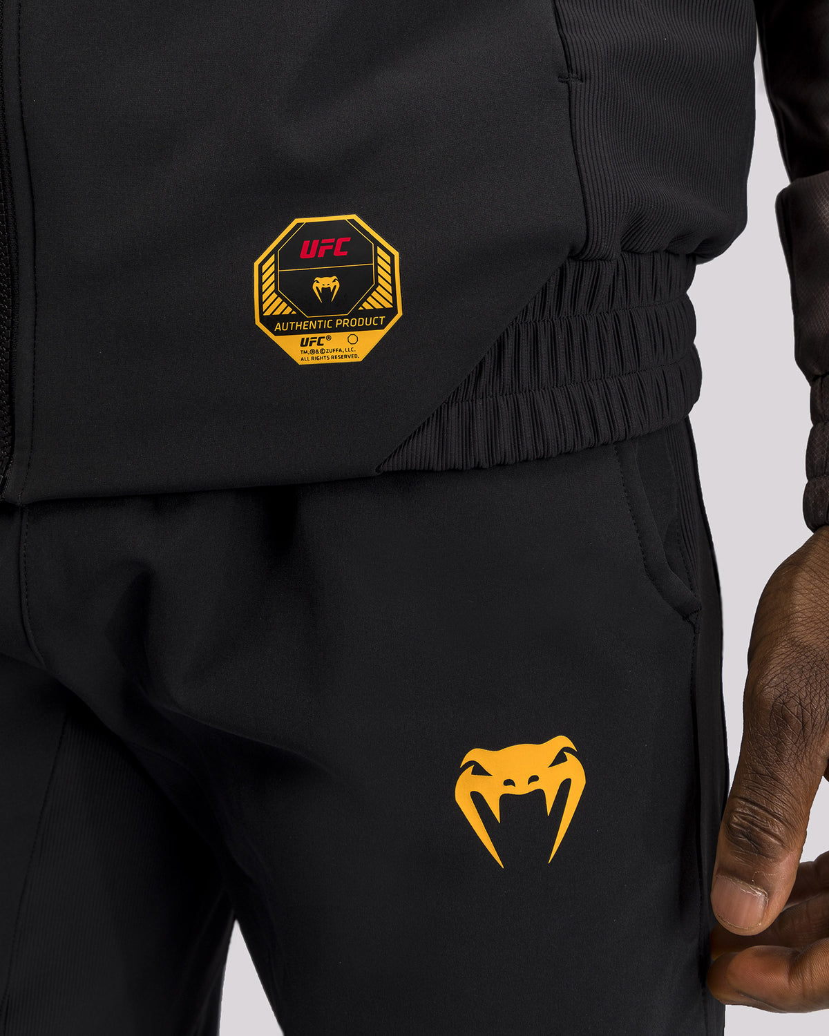 UFC Fusion by Venum Fight Week Felpa con Zip per Uomo - Marrone terra