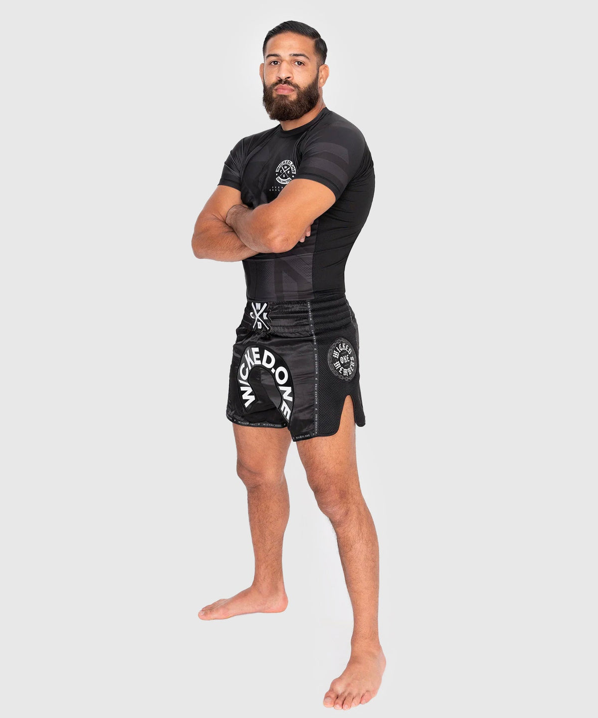 Wicked One Herd Pantalones de Muay Thai - Negro