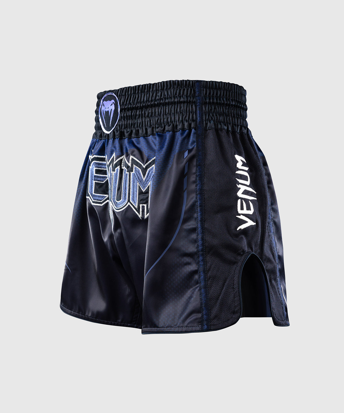 Short de Muay Thaï Venum G-Core - Bleu Marine/Blanc