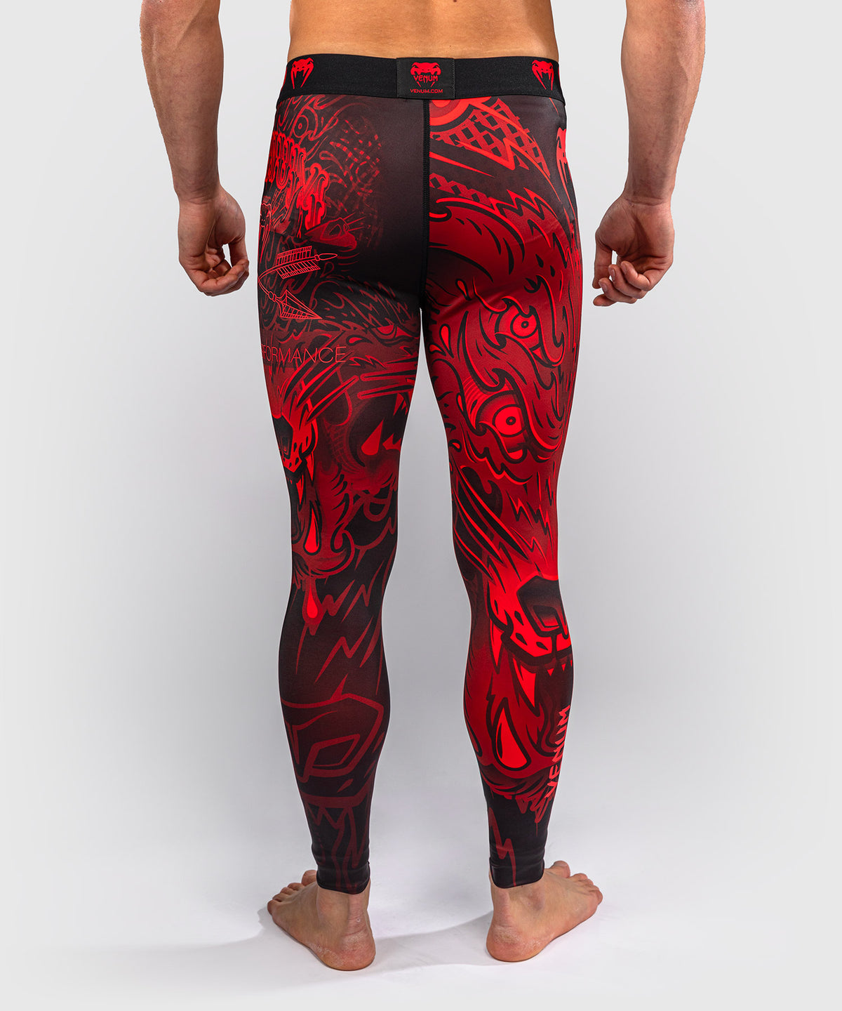 Venum Wolf Atak Spats – Schwarz/Rot