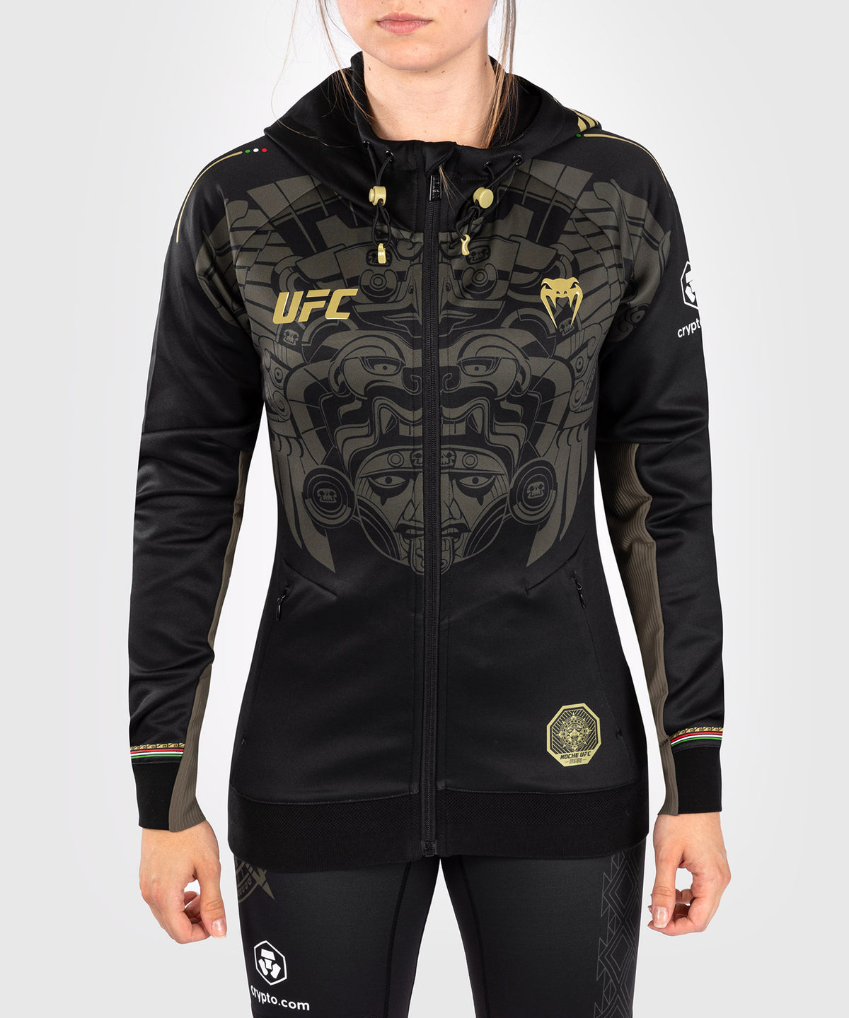 Noche UFC by VenumAuthenticr Fight Night Damen Walkout Hoodie - Schwarz