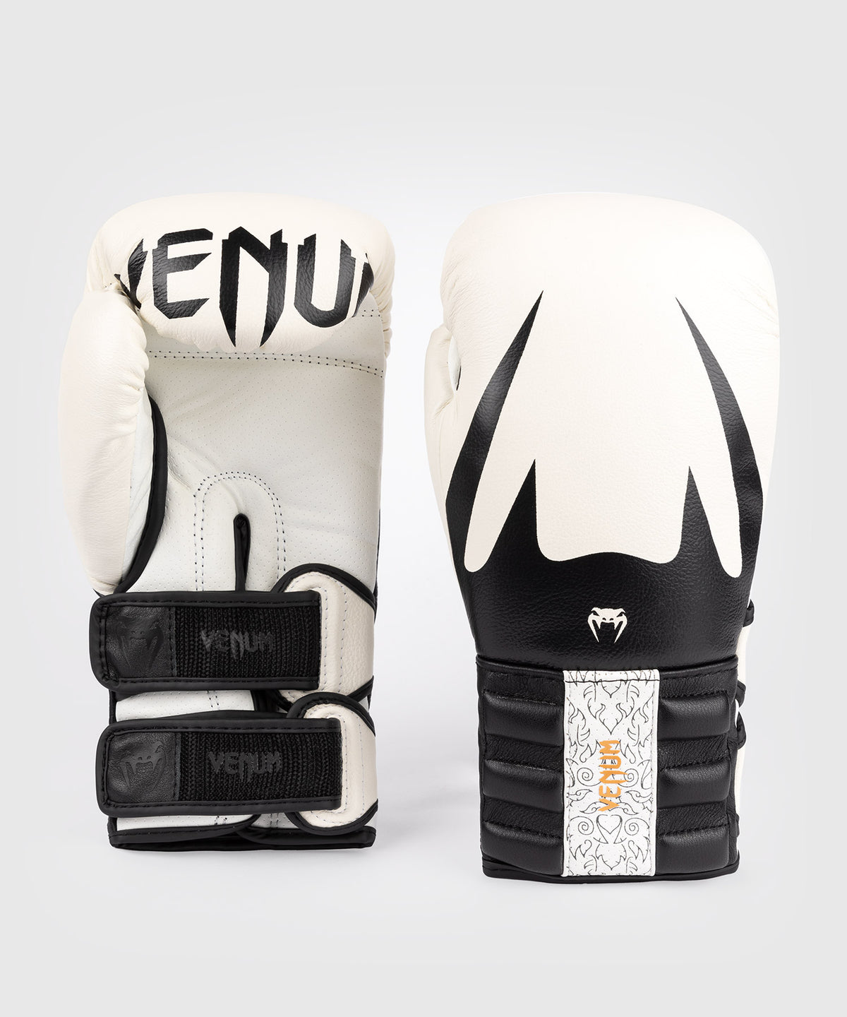 Venum Reverso Boxing Gloves - Snow White/Black