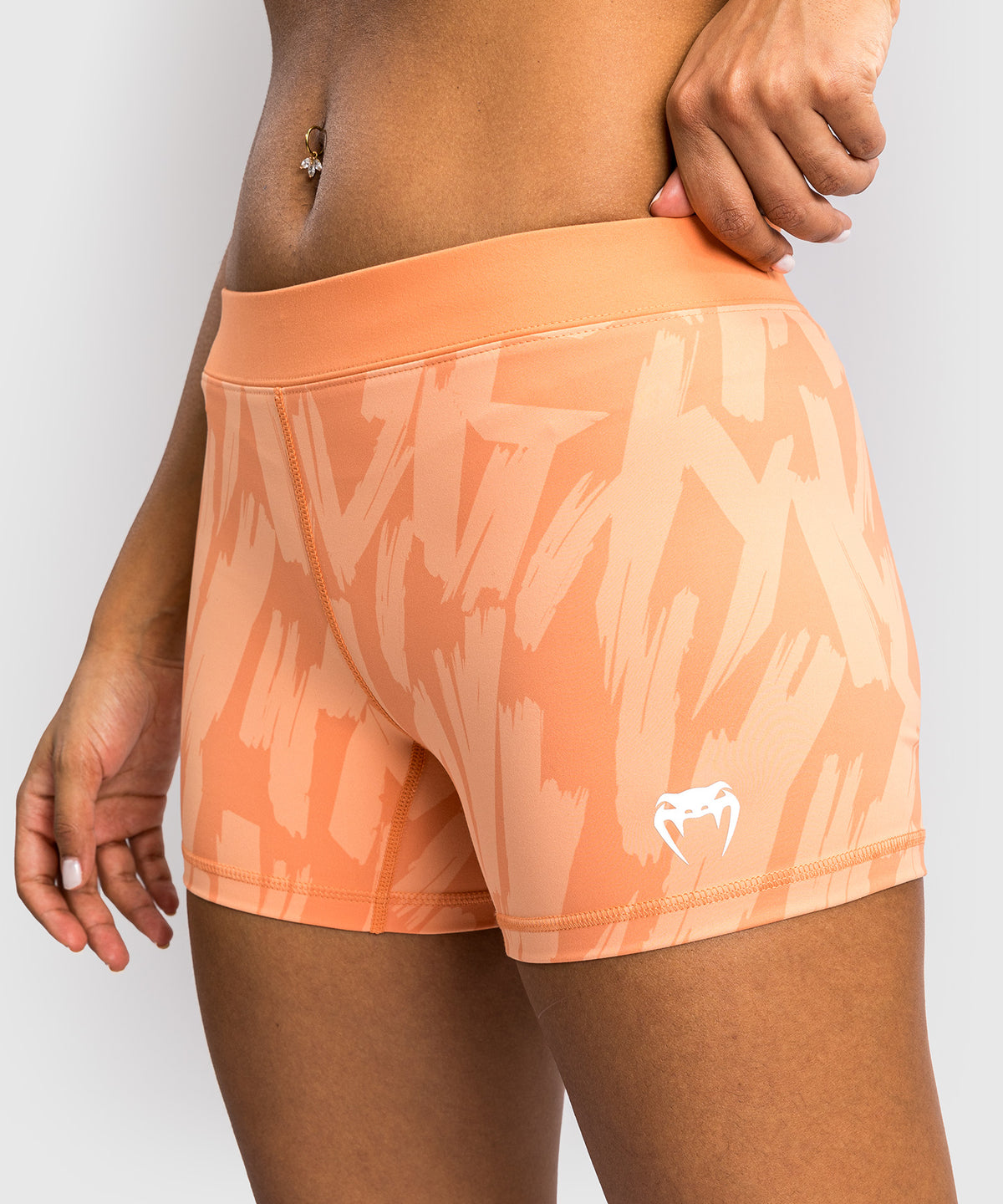 Venum Graffiti Shorts de Compresión para Mujer - Albaricoque Terciopelo