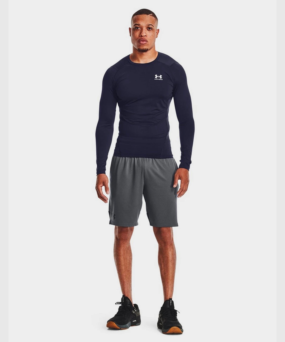T-Shirt Manches Longues Under Armour Heatgear® Armour - Bleu Marine