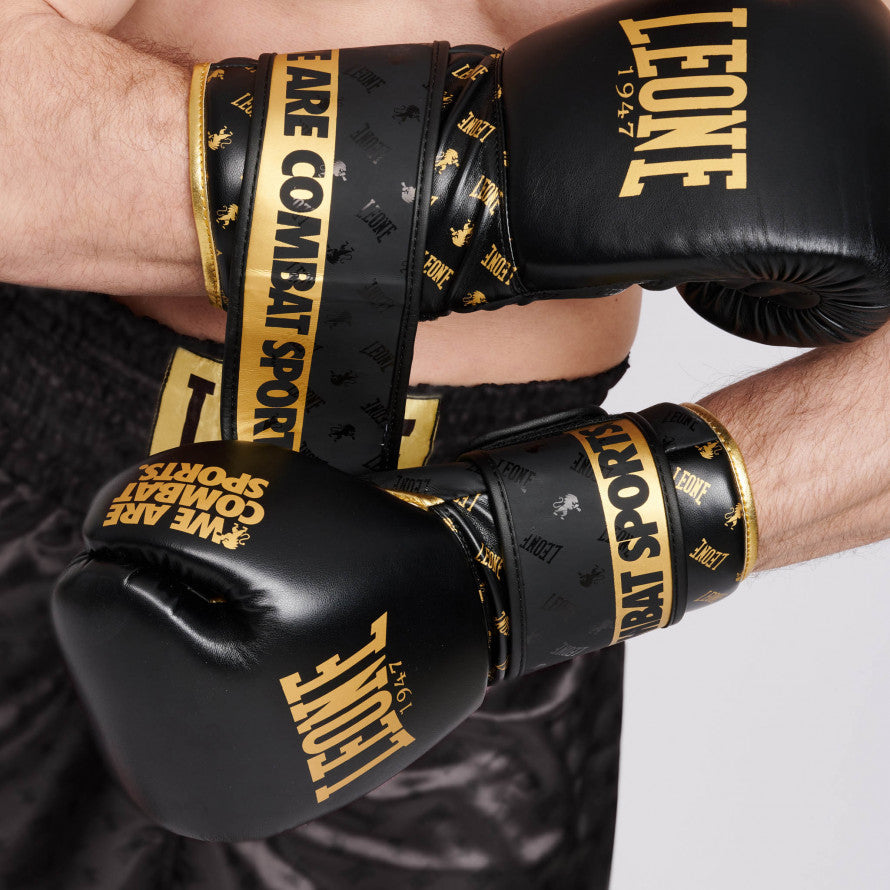 Leone DNA Boxhandschuhe - Schwarz/Gold