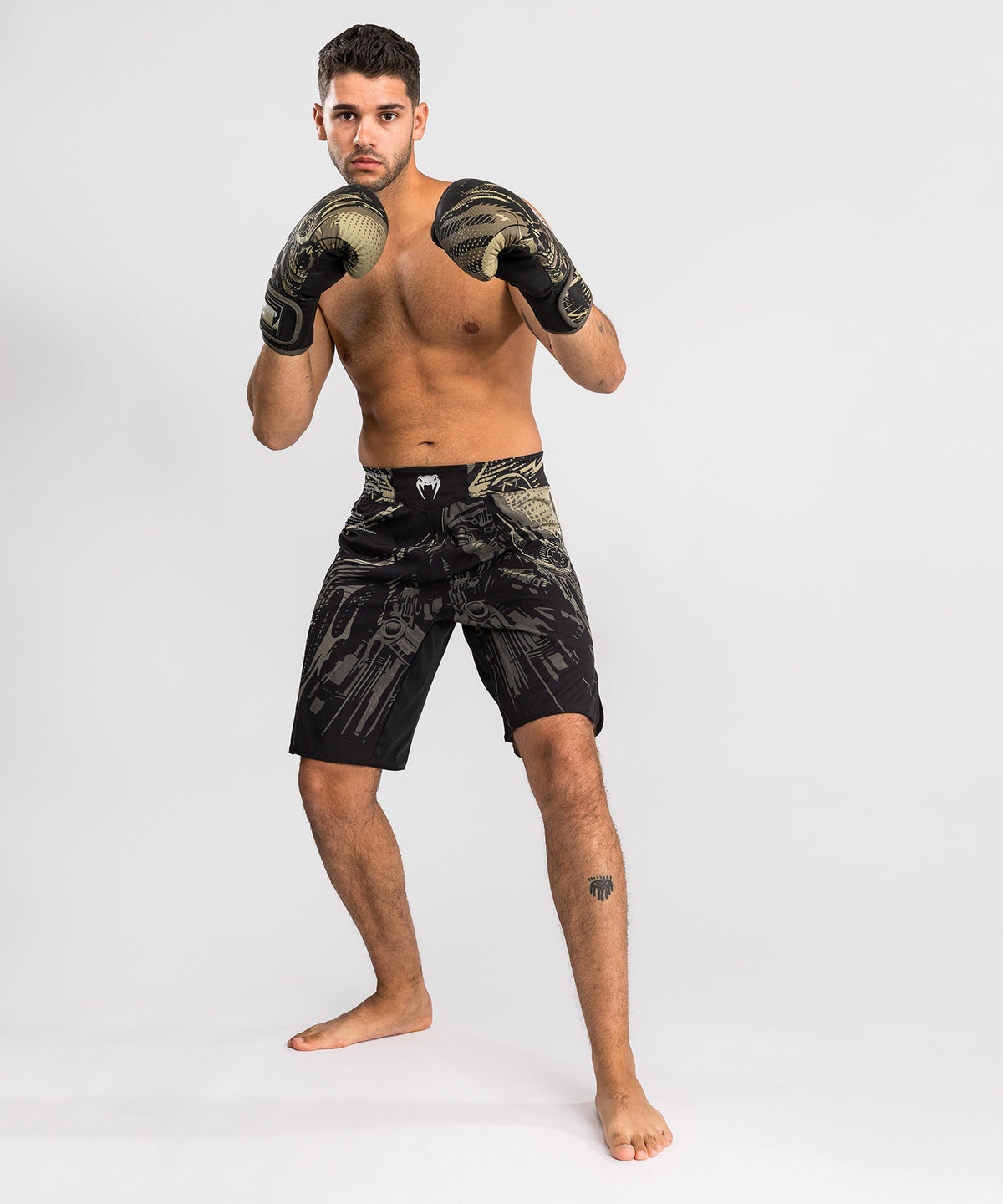 Venum Invader Pantalones de Lucha - Negro/Sand