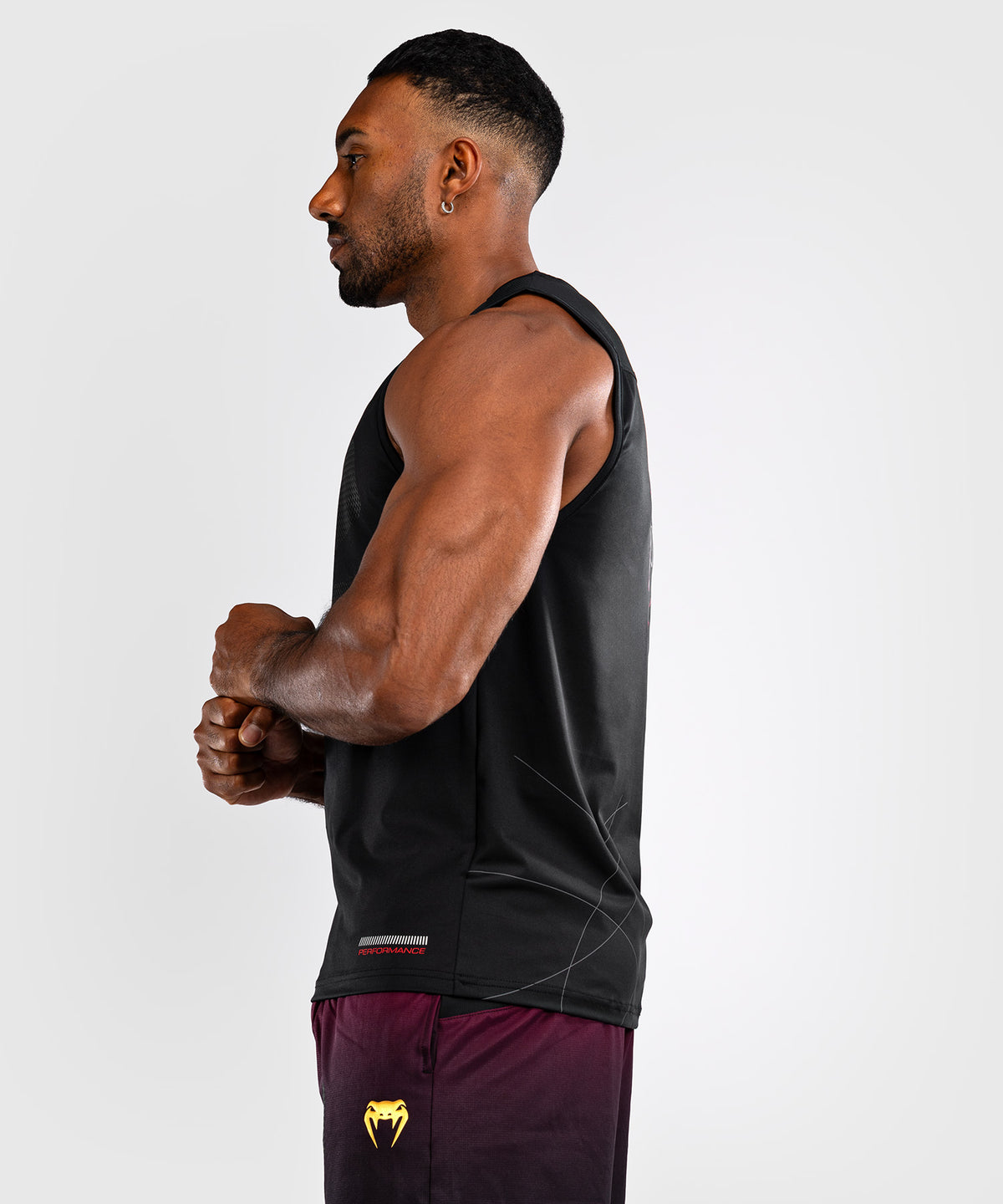 Venum Tactical XT  Herren Dry Tech Tanktop - Schwarz/Feuerrot