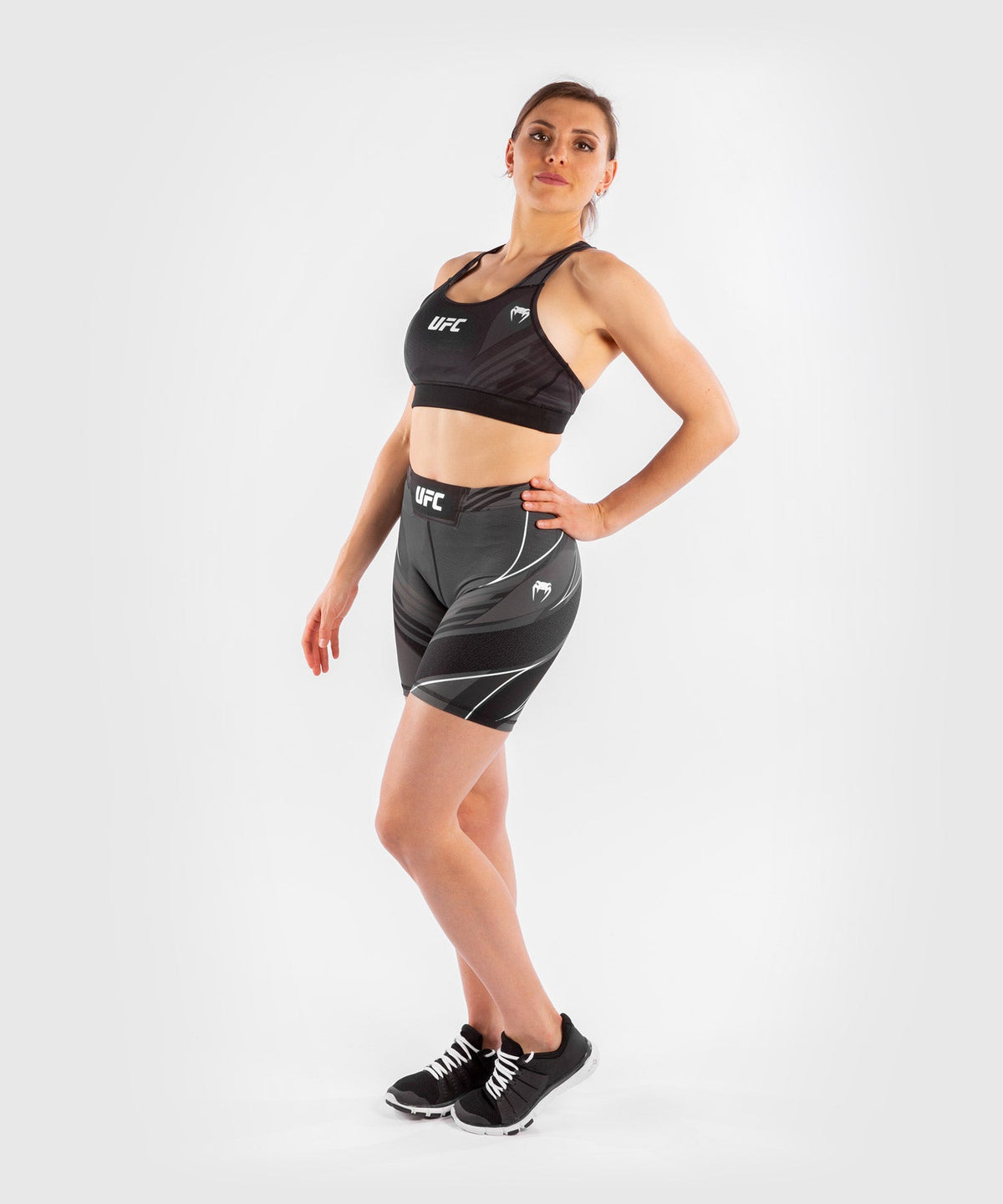 Short de compression pour Femmes UFC Venum Authentic Fight Night - Coupe Longue - Noir