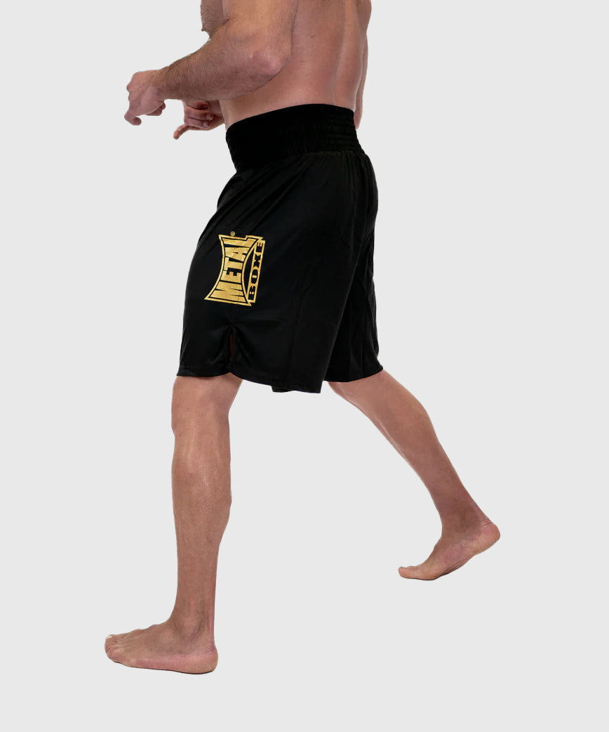 Metal Boxe Water Boxe Anglaise Fightshorts - Schwarz/Or
