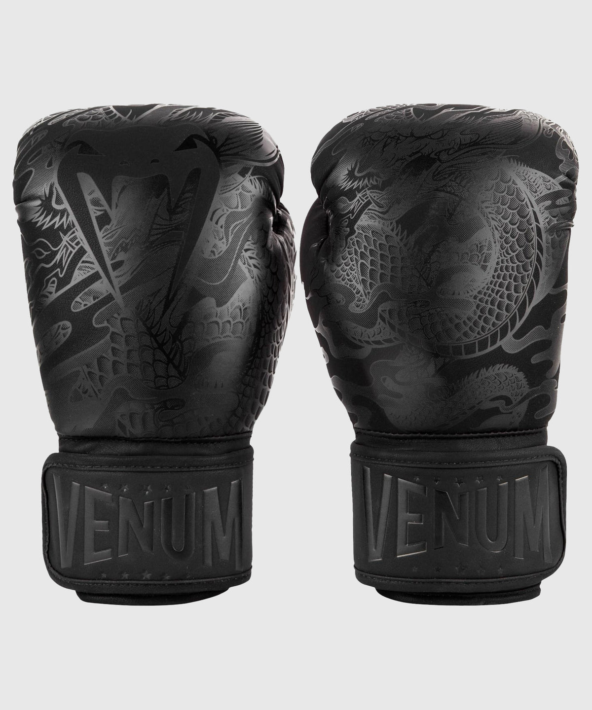 Venum Impact Dragon's Flight Boxing Gloves - Black/Black