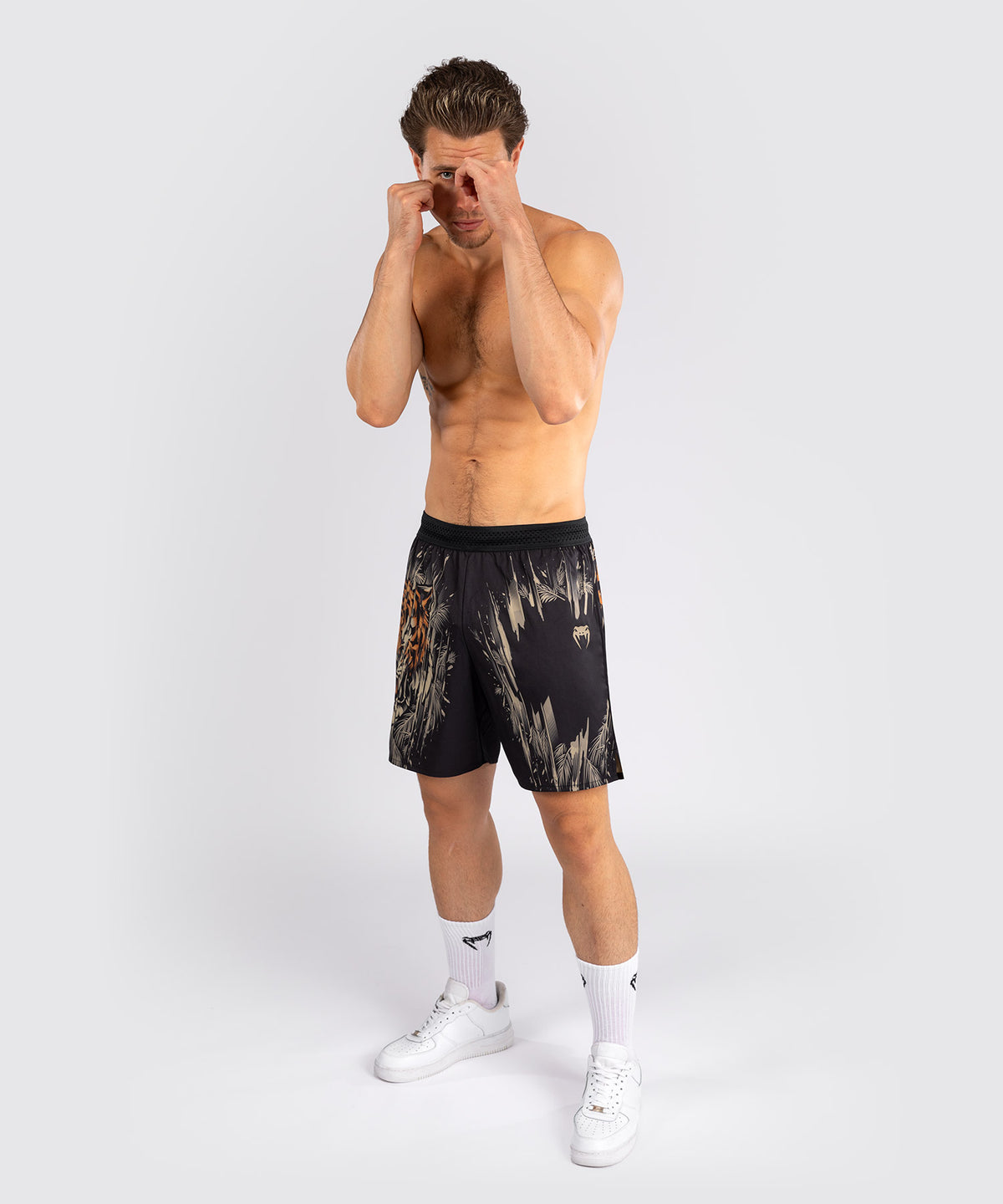 Venum Tiger Pantaloni da Allenamento Uomo - Nero/Arancione Neon