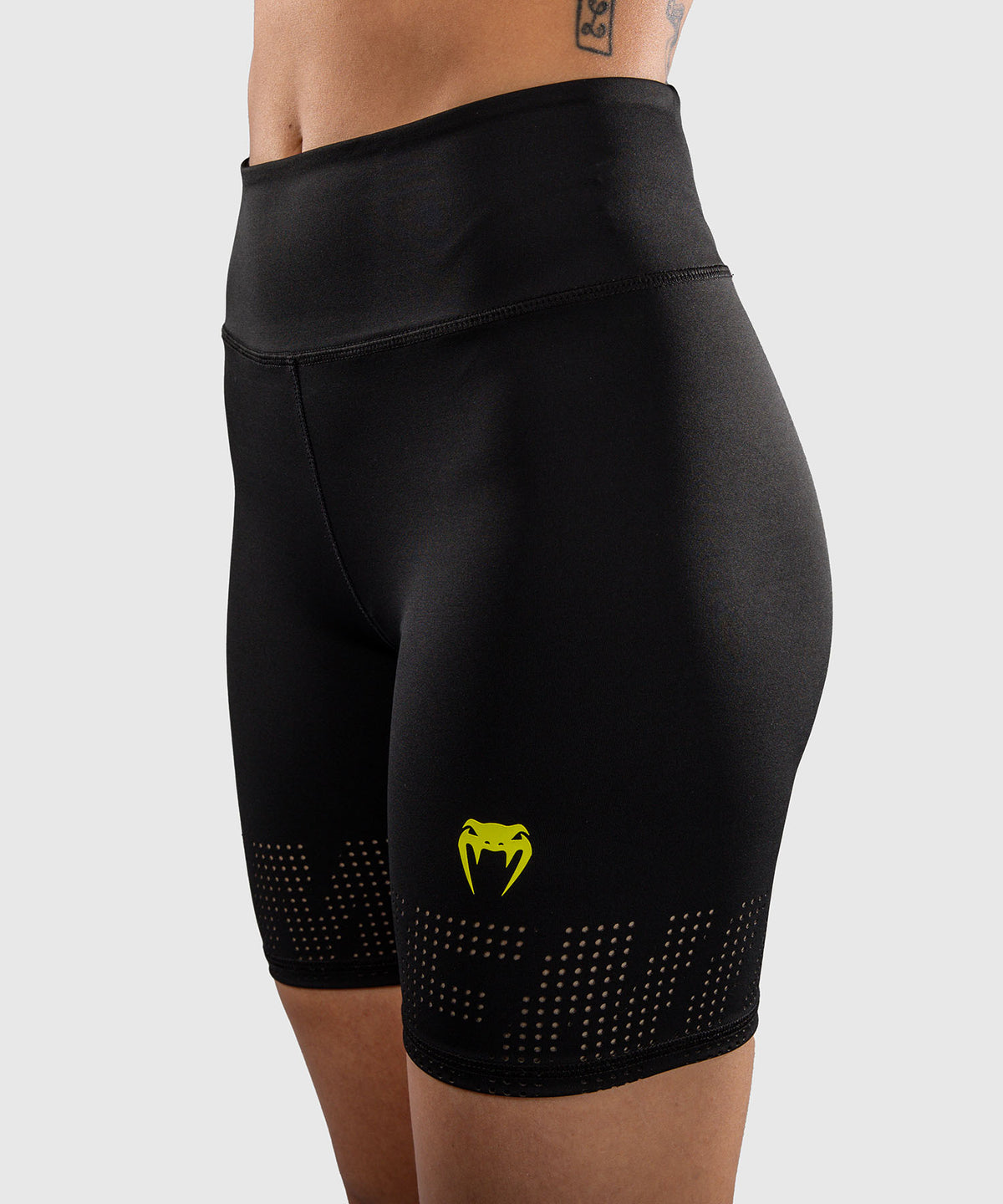 Venum Lazer Short de Compresión Para Mujer - Negro/Amarillo