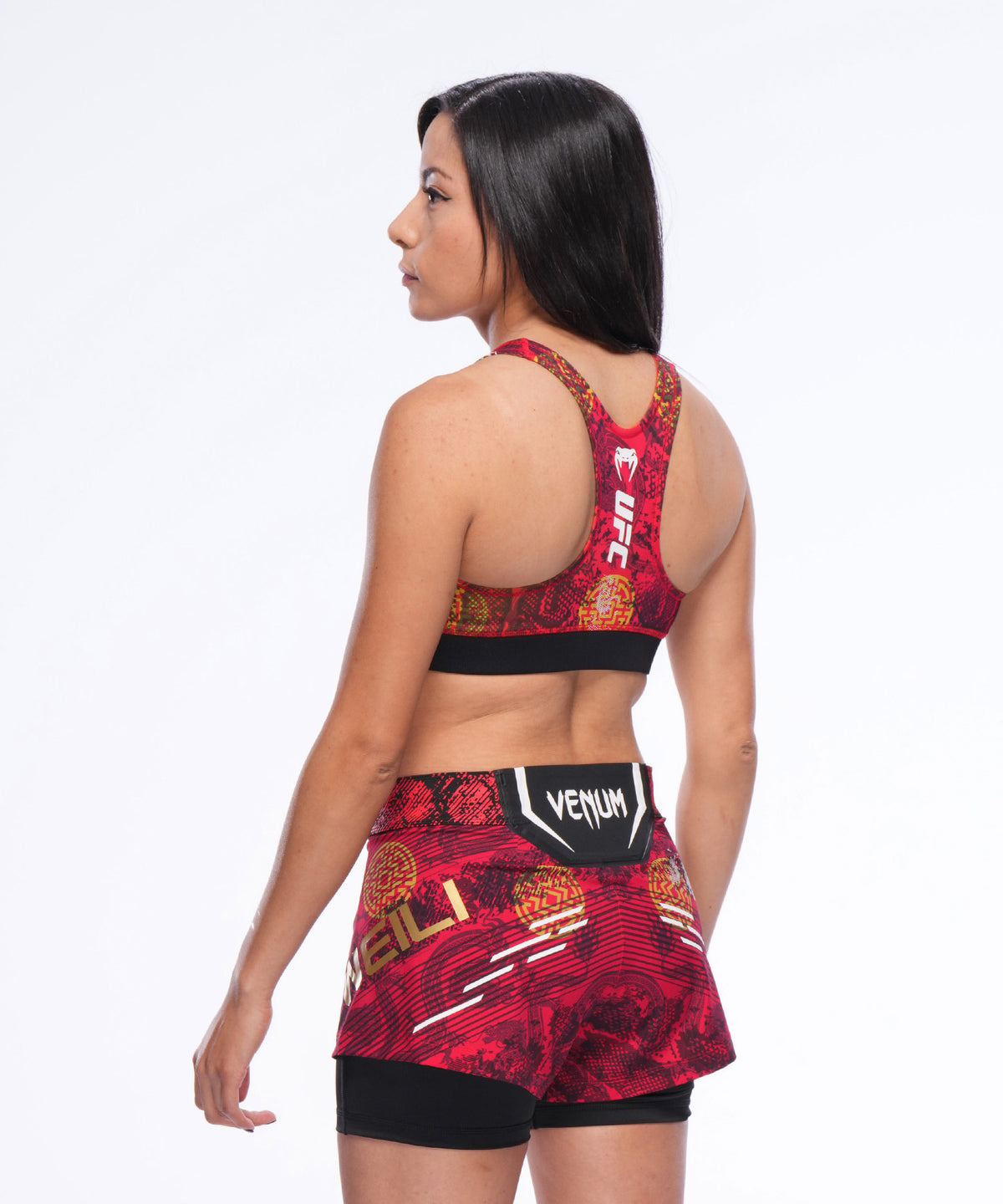 UFC Unrivaled by Venum Zhang Weili Reggiseno Sportivo Donna - Rosso