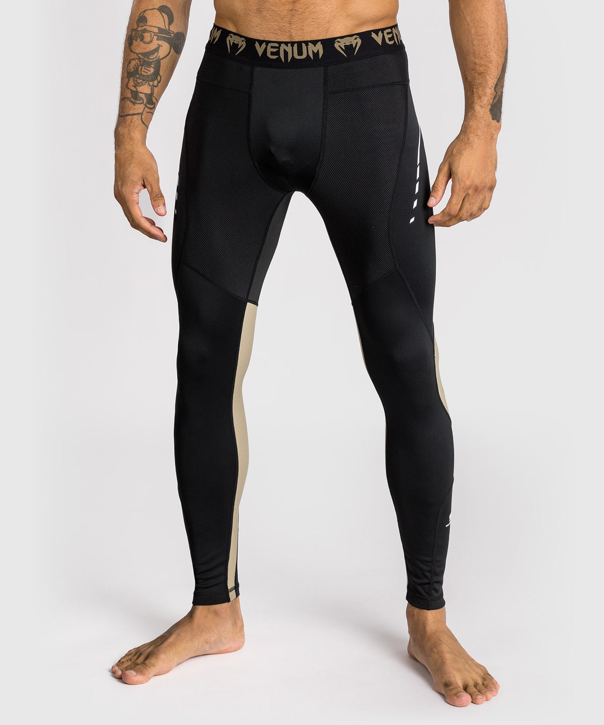 Venum Adrenaline Pantalones Compresivos – Negro/Arena