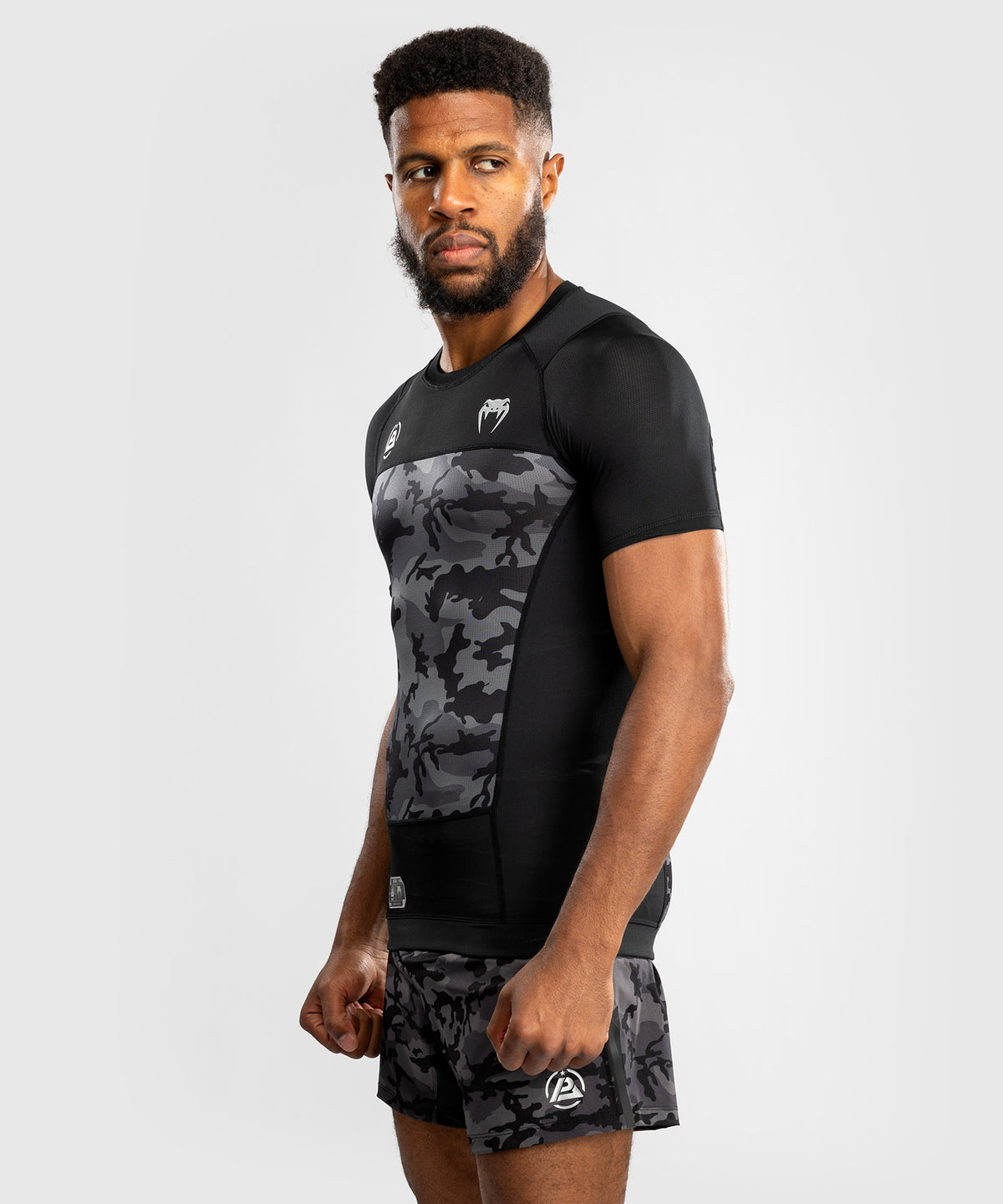 Rashguard manches courtes Venum x Polaris - Noir/Gris