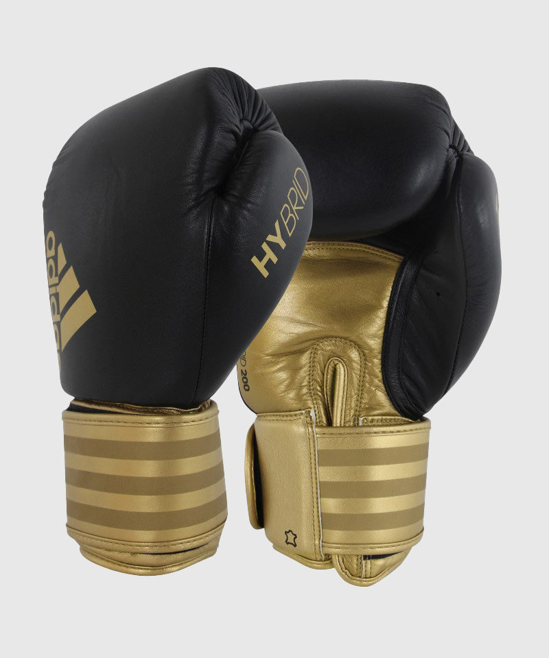Adidas Hybrid 200 Boxing Gloves - Black/Gold