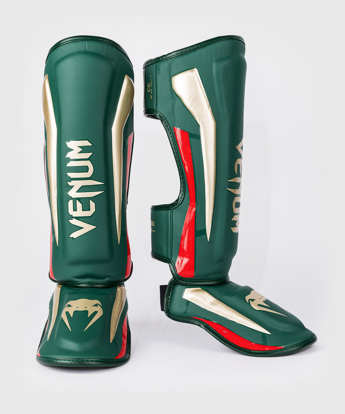 Venum Elite Protectores de Espinilla - Verde - Edición especial