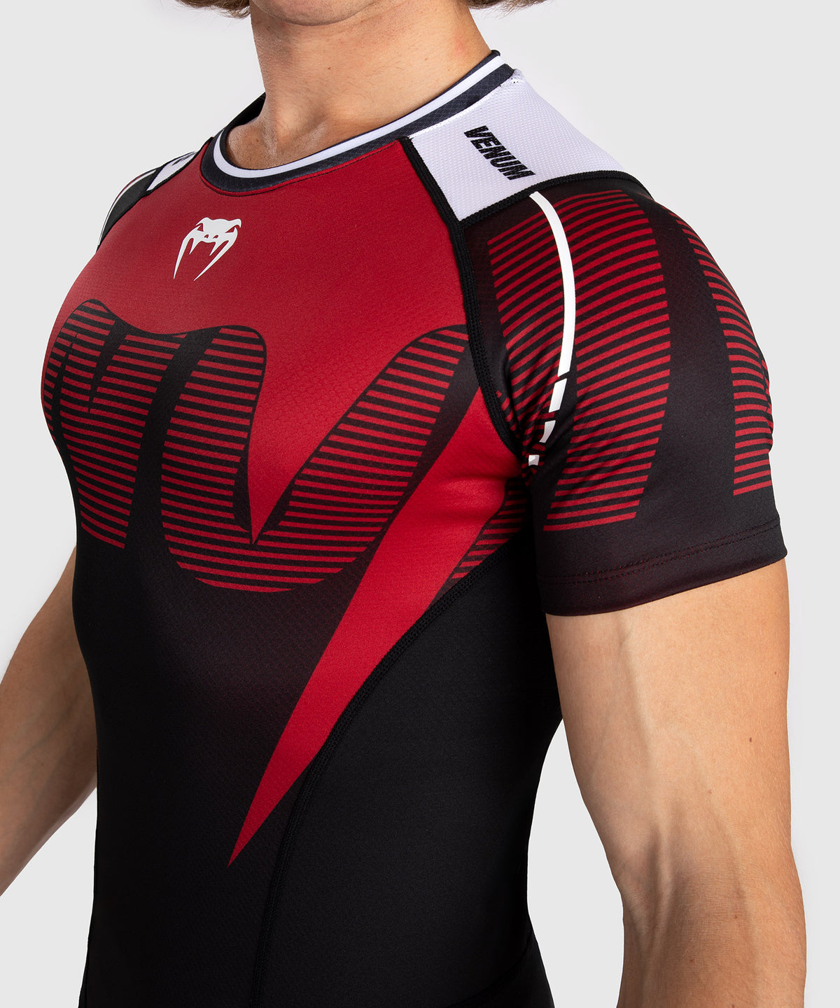 Venum Adrenaline Rashguard a Maniche Corte da Uomo - Red