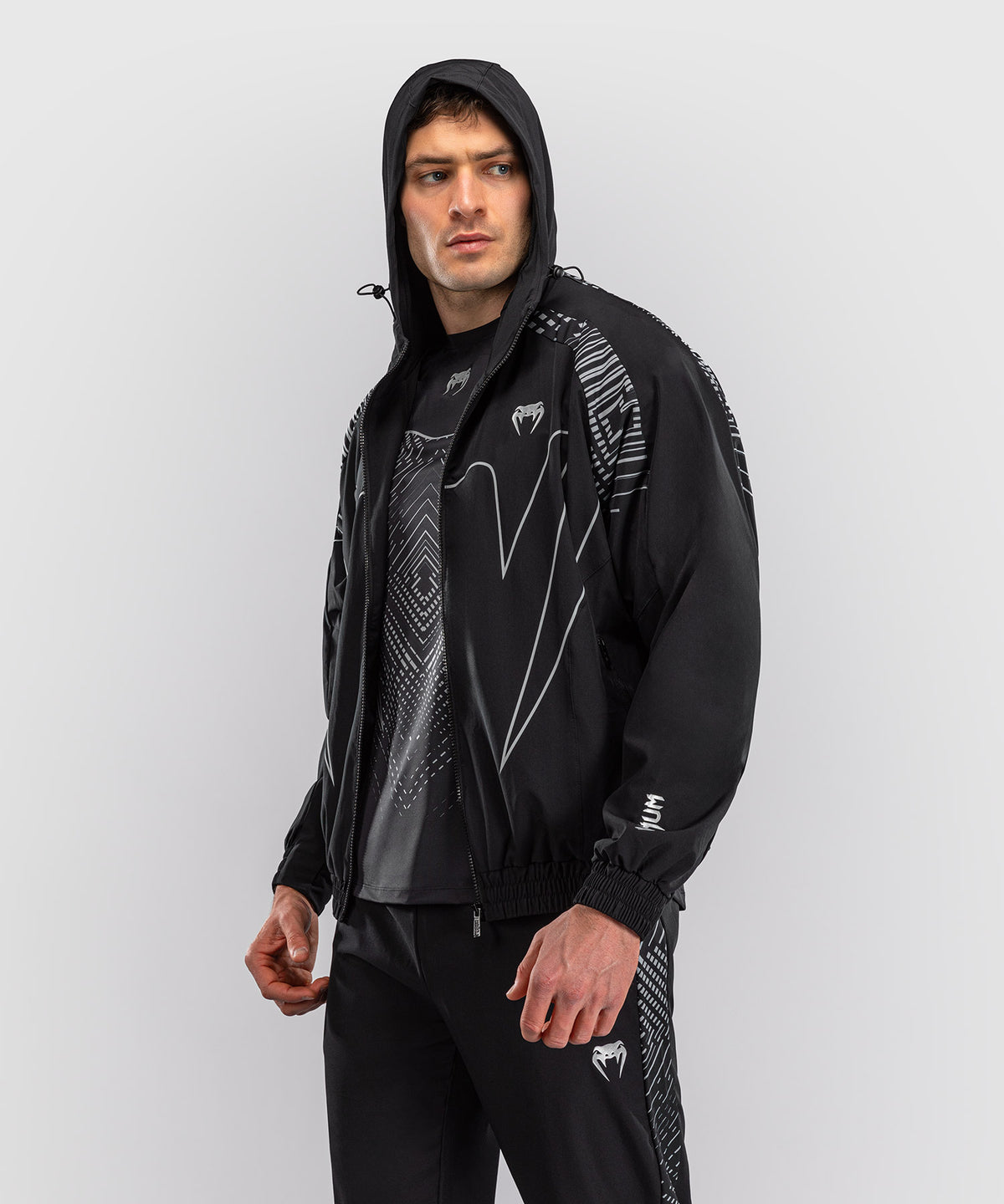 Venum Midnight Fury Trainingsjacke – Mitternachtsblau/Grau/Silber