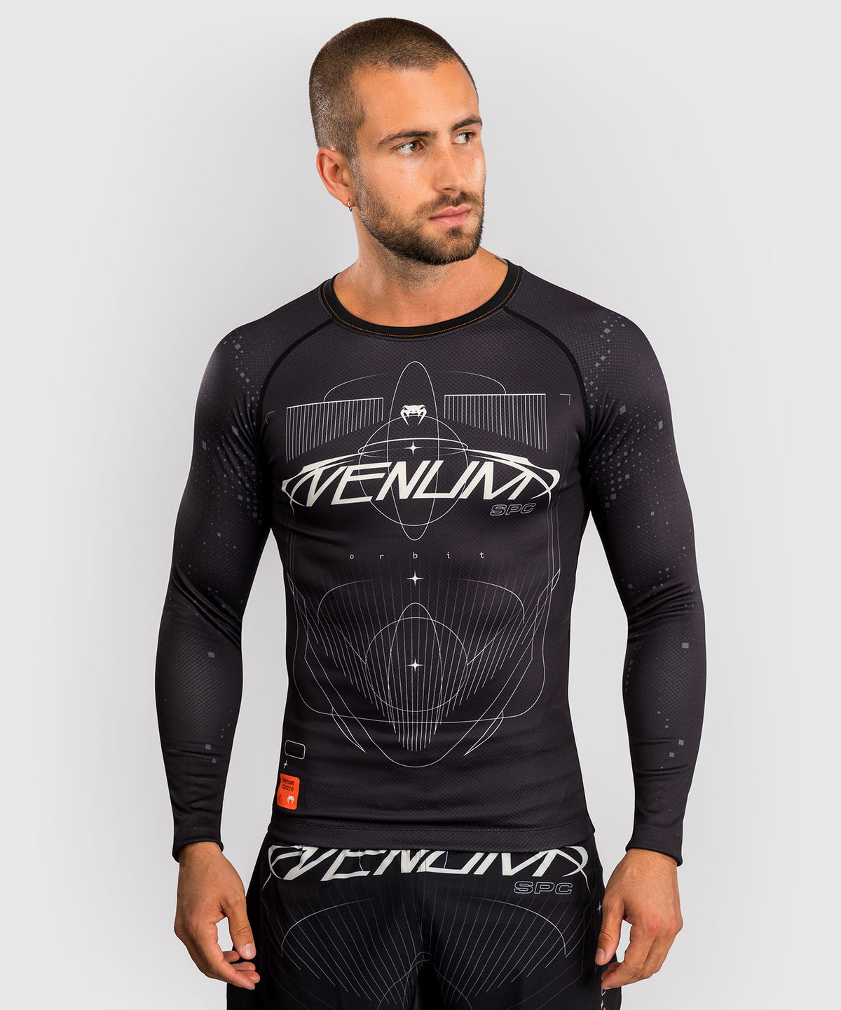 Venum Eclipse Long Sleeve Rashguard - Black/Ivory
