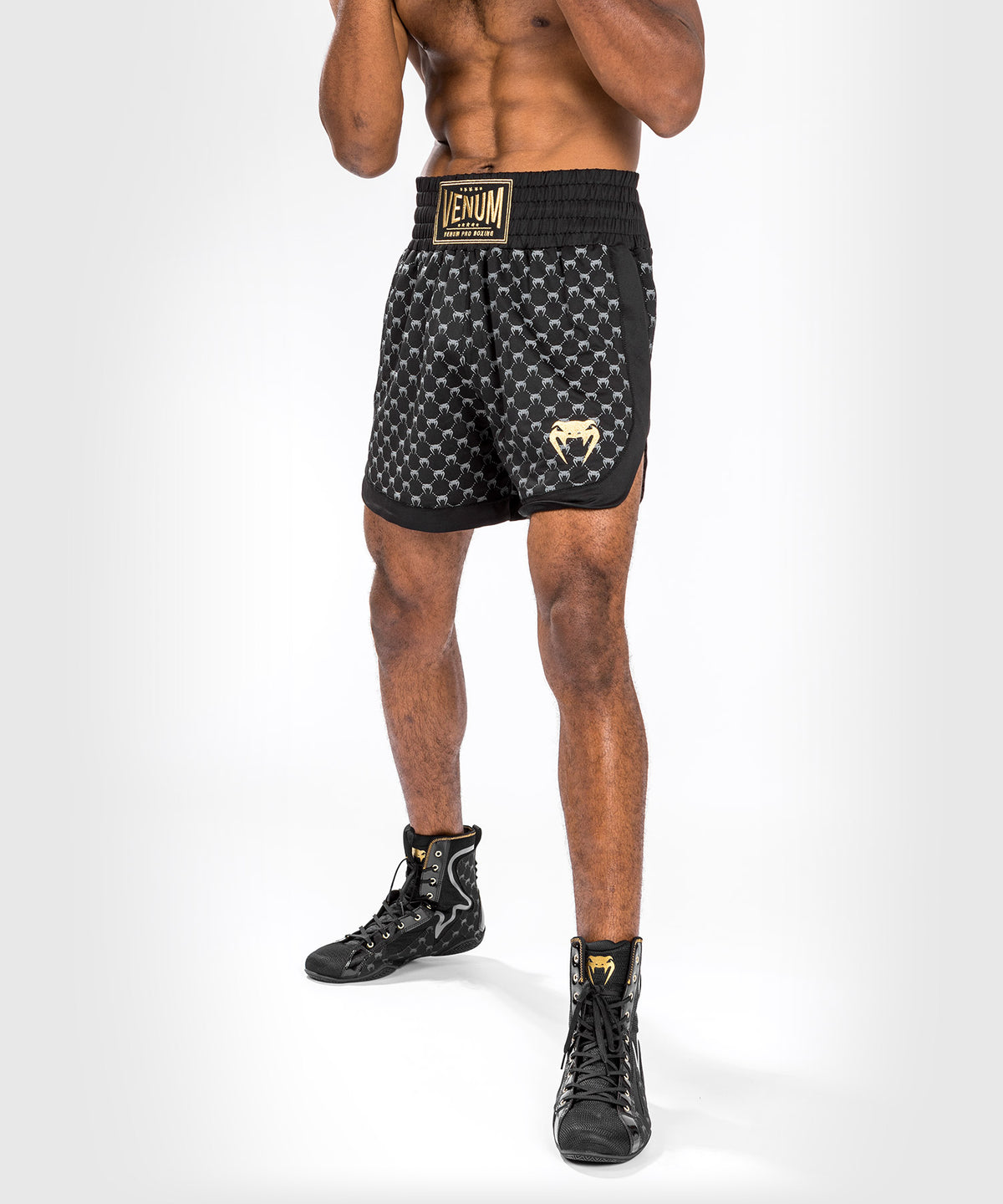 Pantaloncini da boxe Monogram Venum - neri