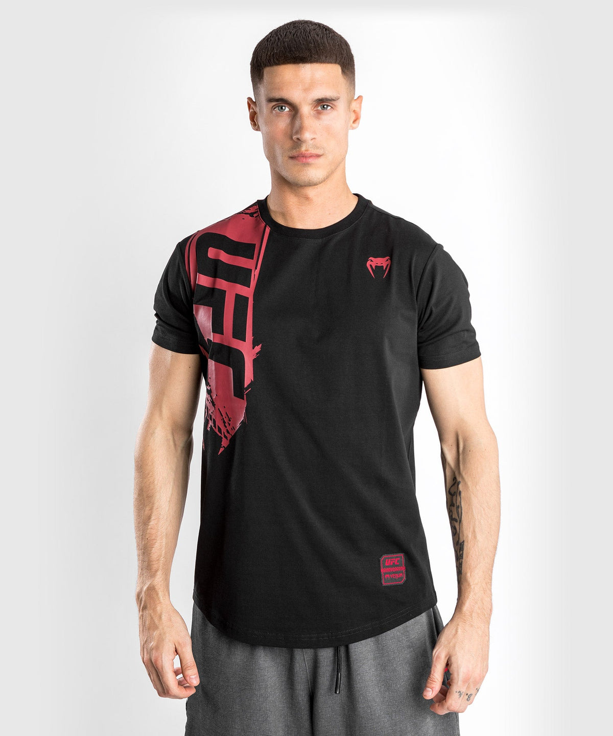 T-Shirt UFC Venum Authentic Fight Week 2.0 - Manches Courtes - Noir/Rouge