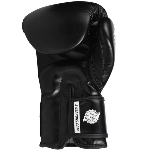 8 Weapons Pure Black Guantes de Boxeo - Negro/Blanco
