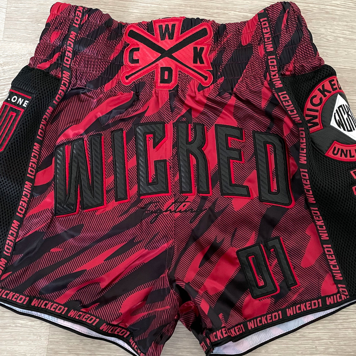 Wicked One Offensive Muay Thai Shorts - Red