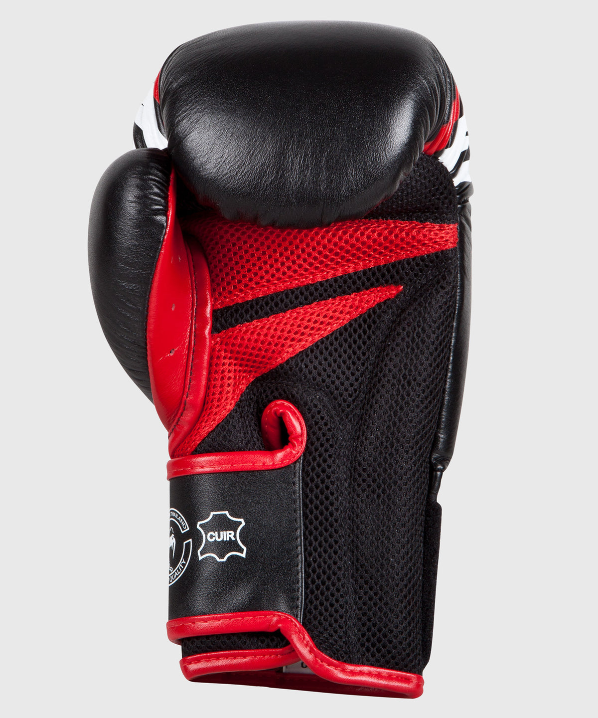 Gants de boxe Venum Sharp - Cuir Nappa - Noir/Blanc/Rouge