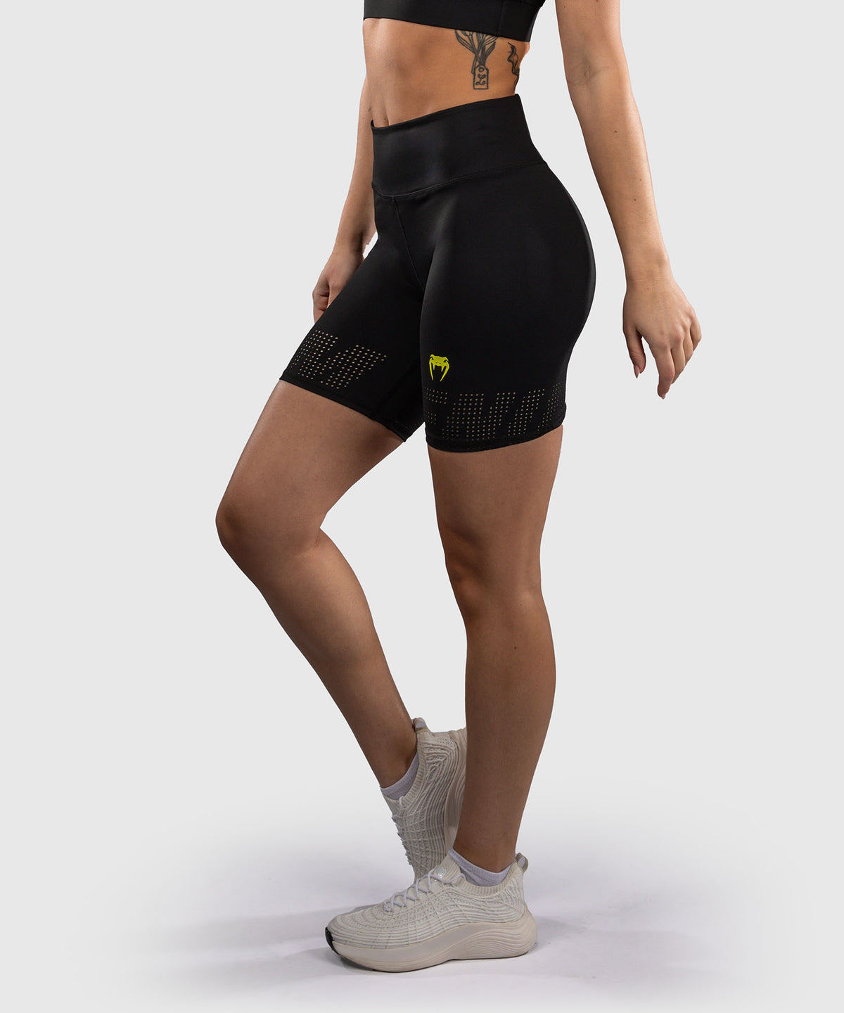 Venum Lazer Short de Compresión Para Mujer - Negro/Amarillo