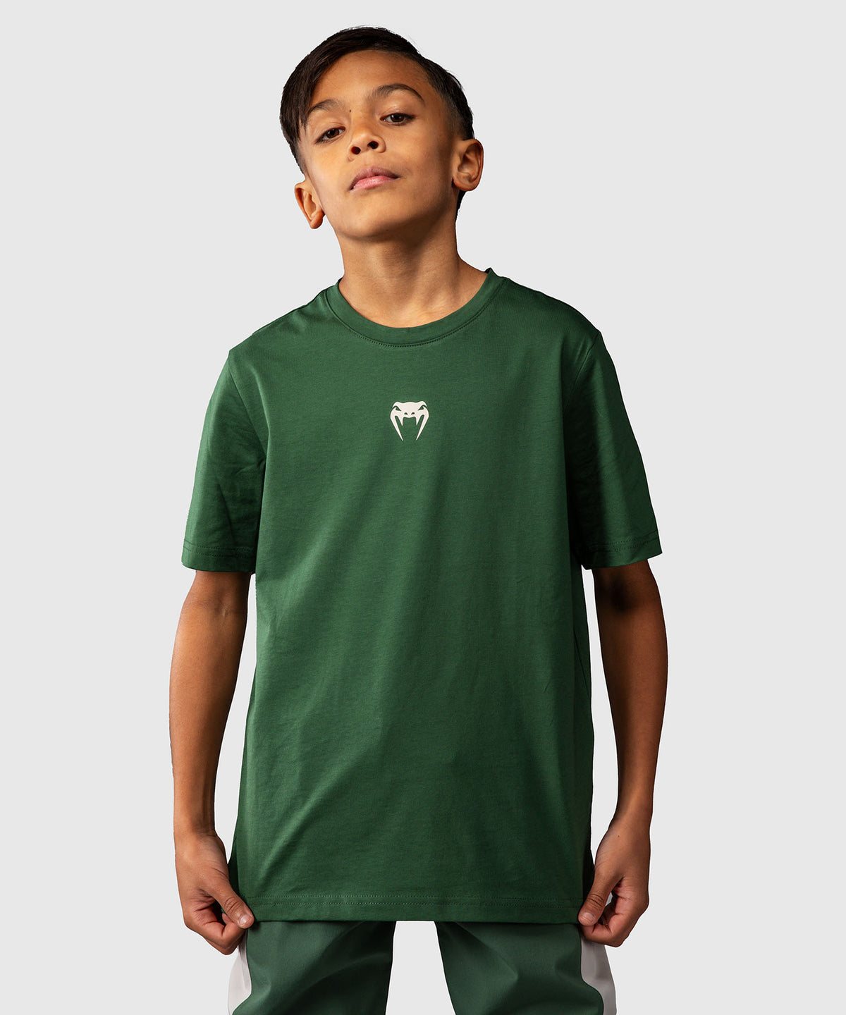 Venum Contender Camiseta para Niños – Verde Bosque/ Blanco Roto