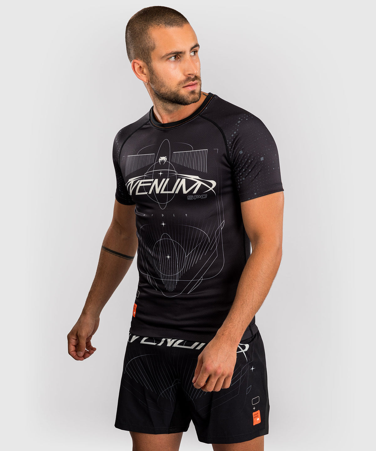 Rashguard Manches Courtes Venum Eclipse – Noir/Ivoire