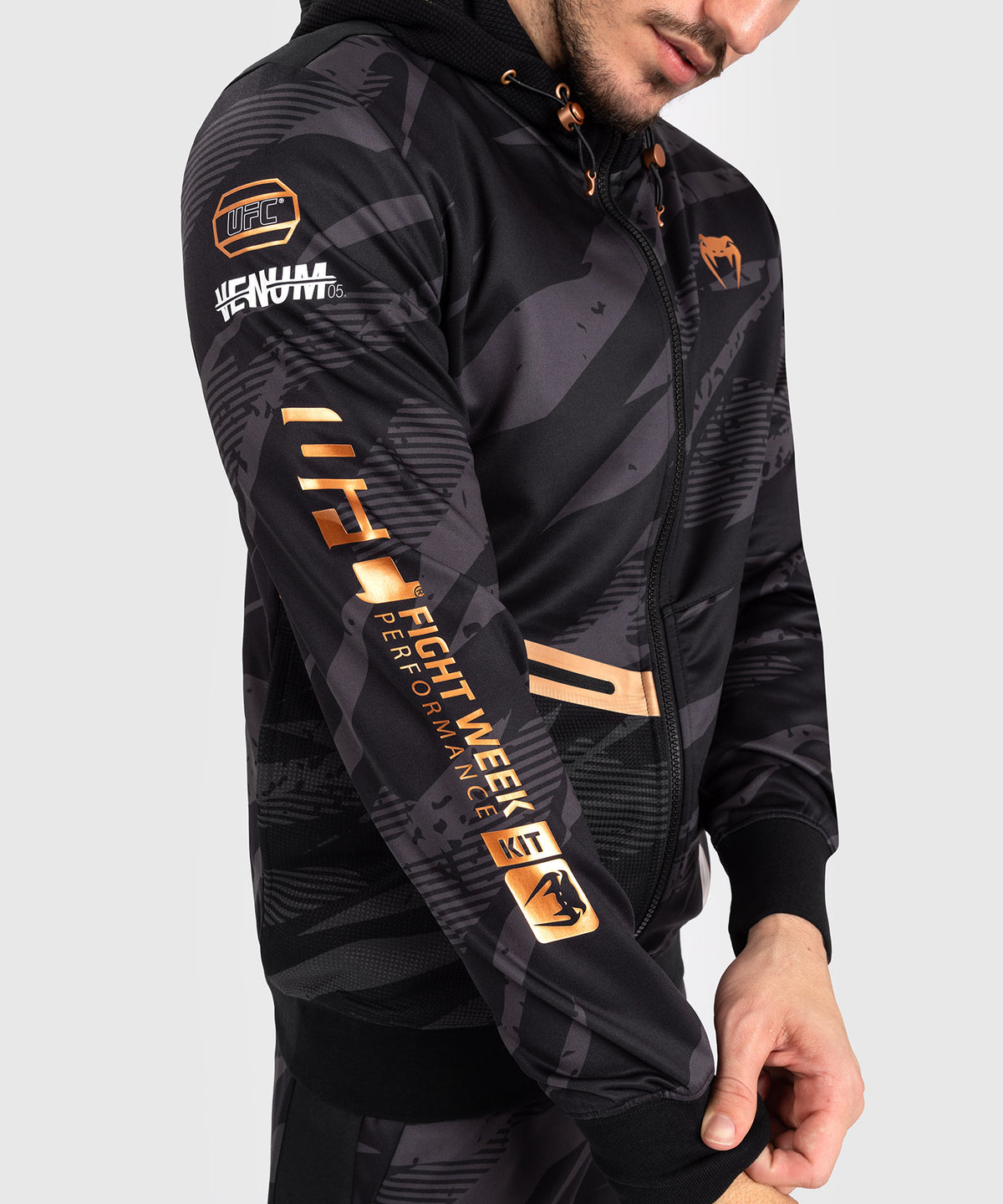 Veste À Capuche Zippé pour Hommes UFC Adrenaline by Venum Fight Week - Urban Camo