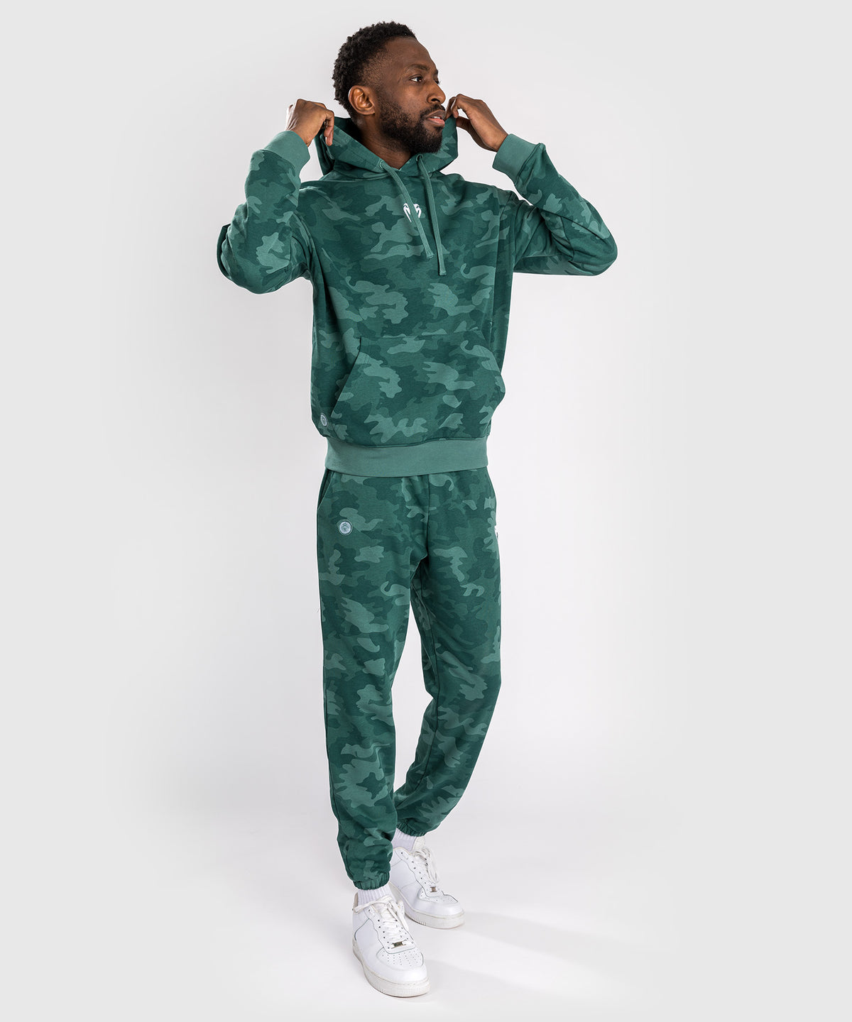Venum Vortex XL Herren Kapuzenpullover - Türkis Camo